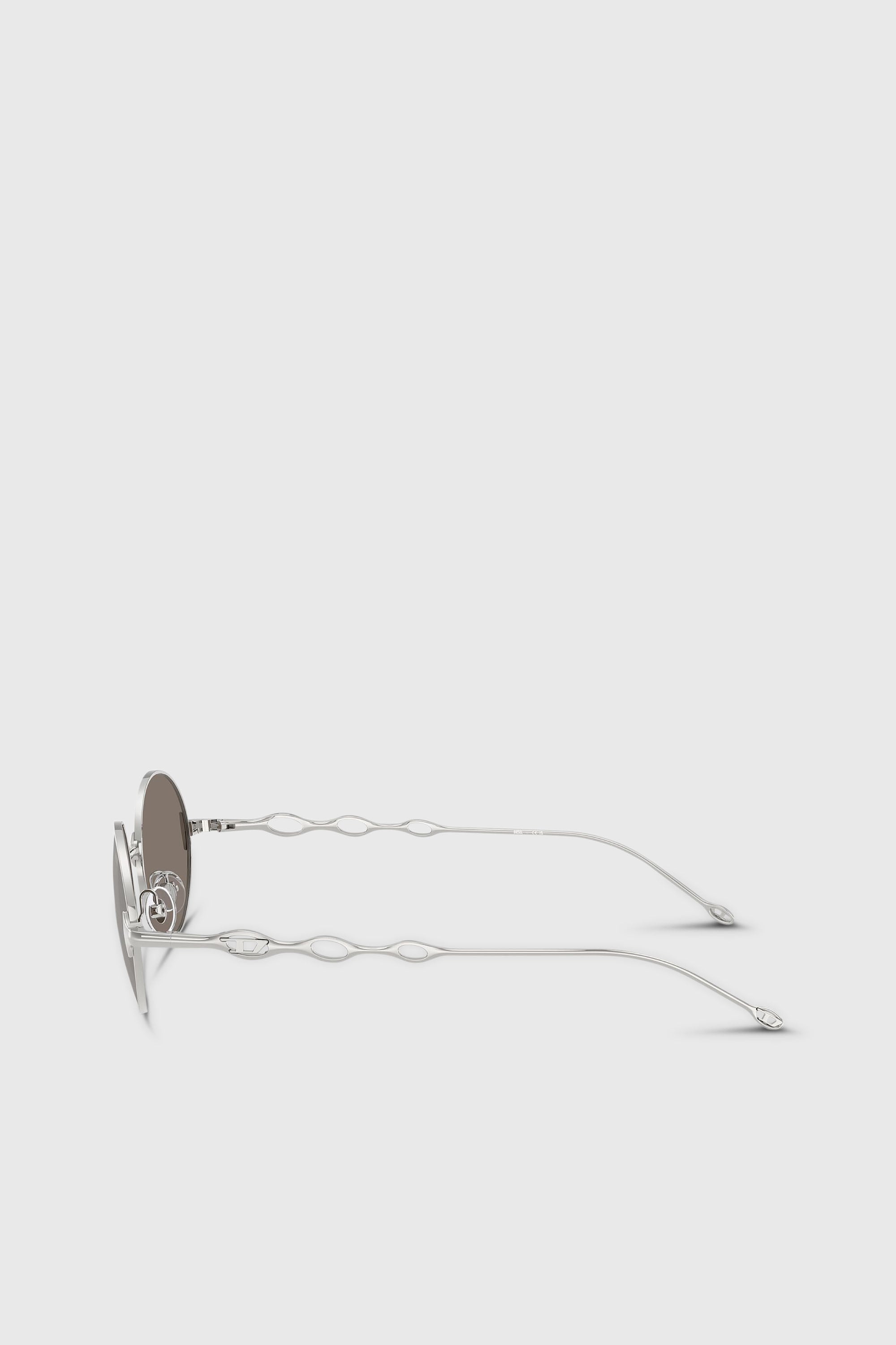 Diesel - 0DL1008, Lunettes de soleil rondes Mixte in Gris argent&eacute; - 2