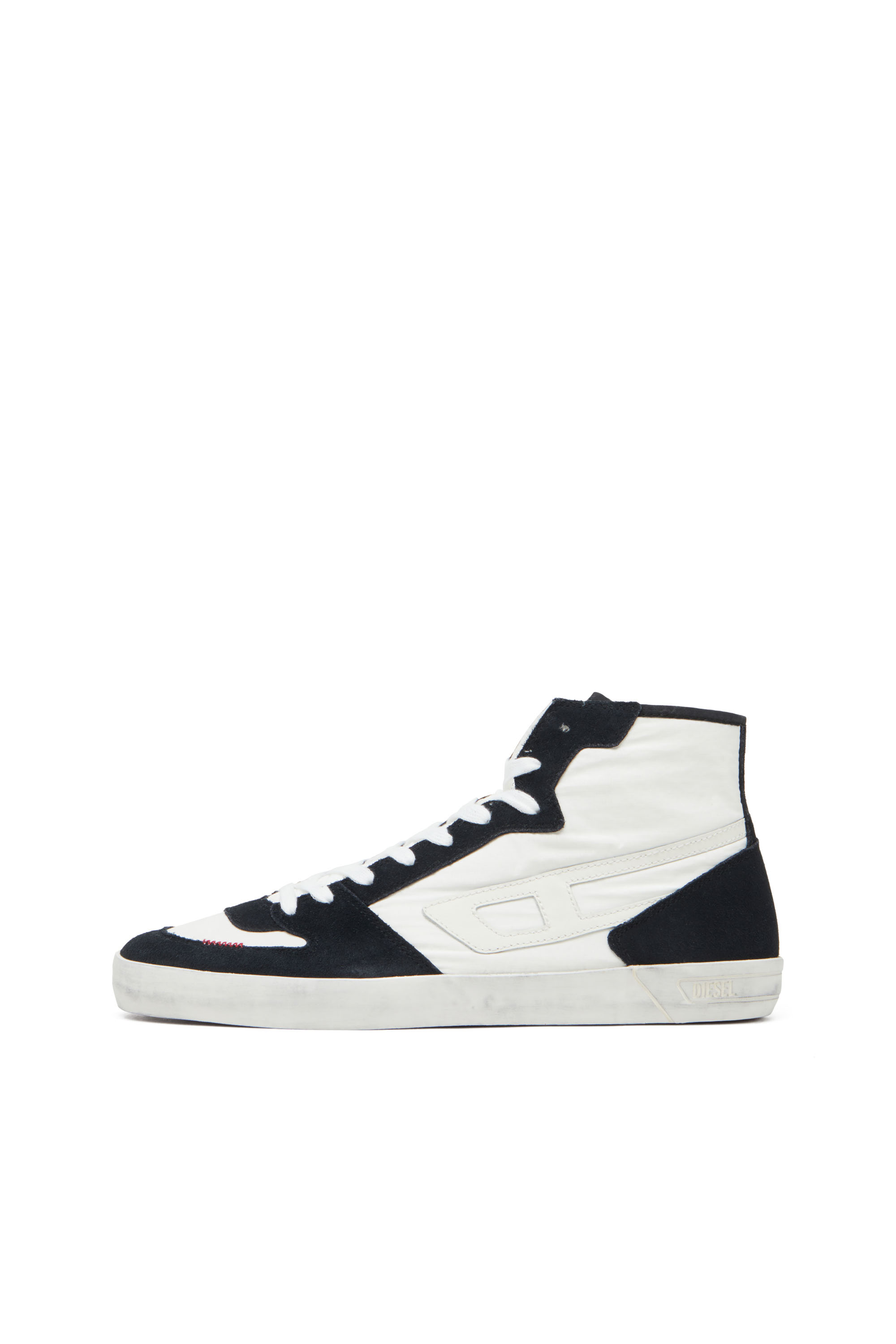 Diesel - S-LEROJI D-1 MID, S-Leroji D-Sneakers montantes matelassé en ripstop et cuir suédé Homme in Polychrome - 7