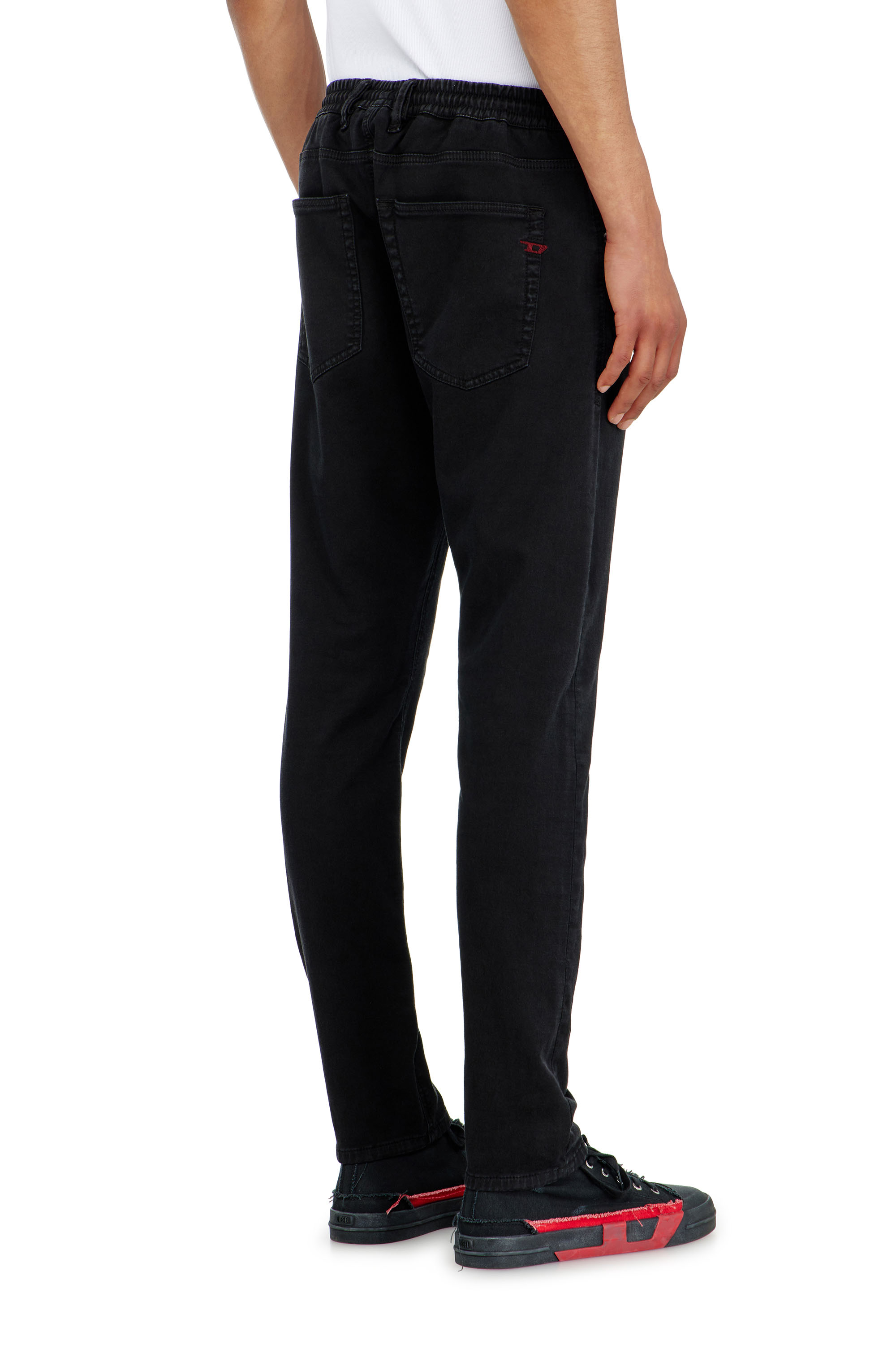 Diesel - Regular 2032 D-Krooley Joggjeans&reg; 068NH Homme, Noir/Gris fonc&eacute; - Image 4