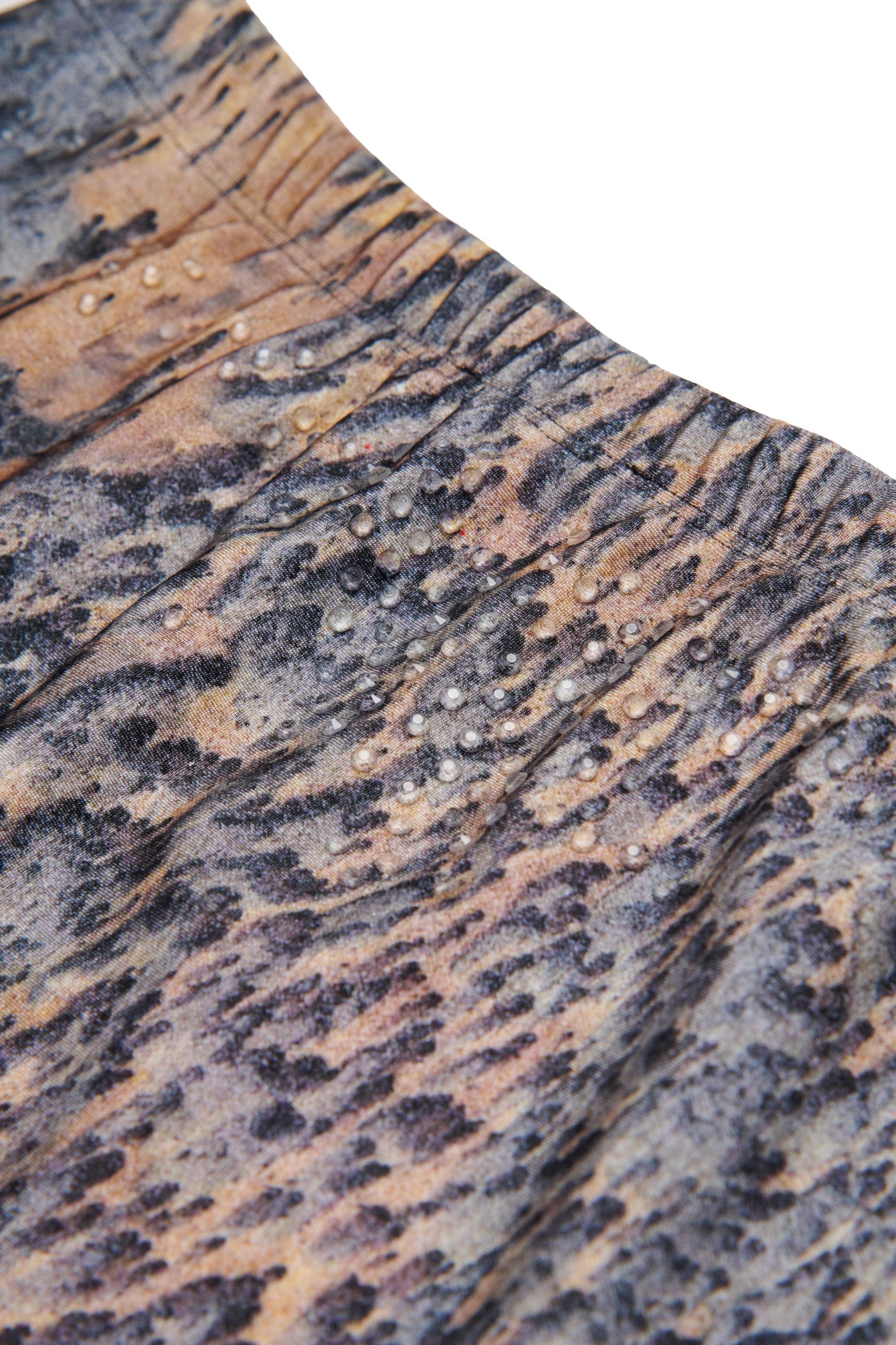 Diesel - GAELA, Jupe en nylon avec imprimé graphique Femme in Polychrome - 4