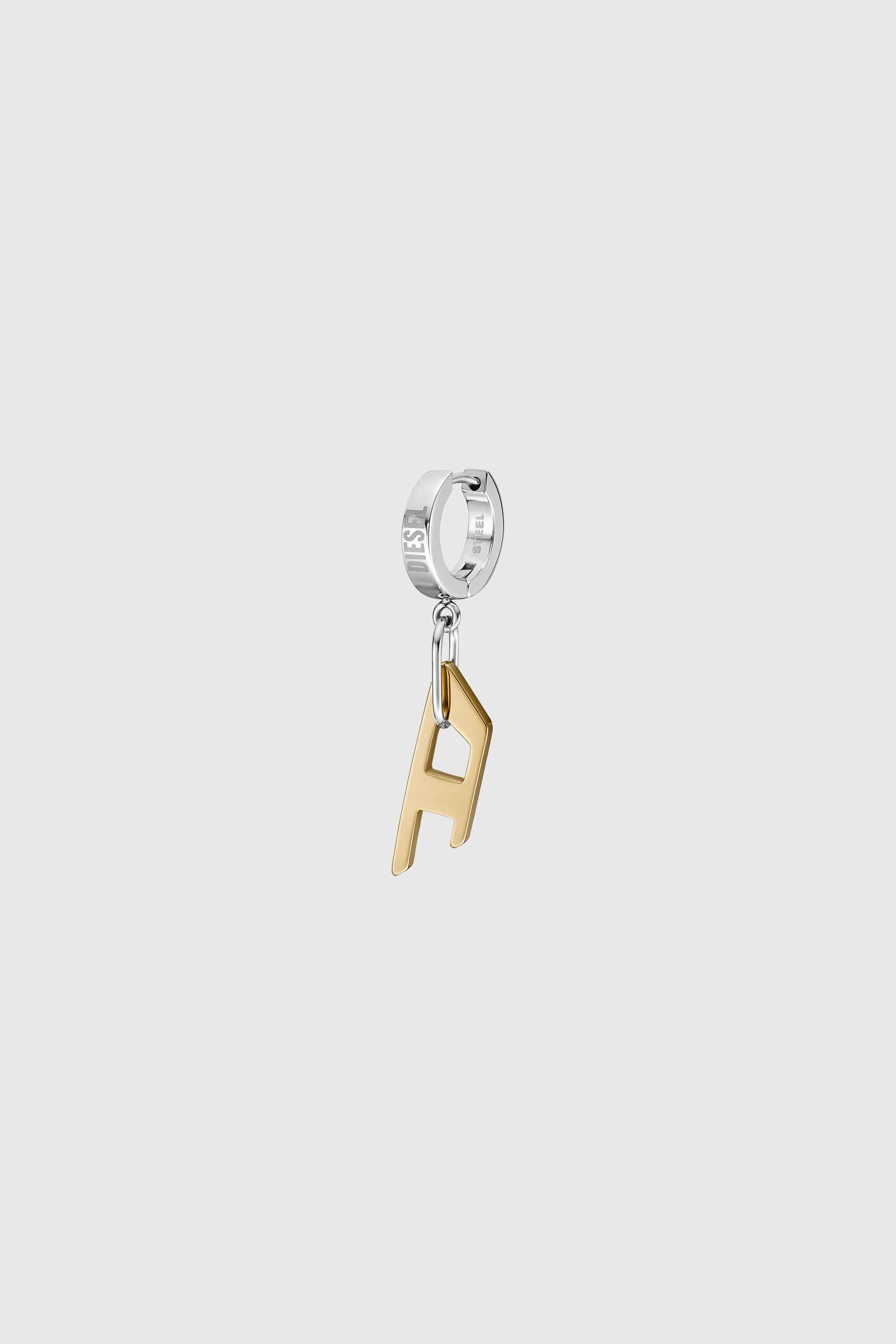 Diesel - DX1419, Boucle d'oreille en acier bicolore Mixte in Dor&eacute; - 1