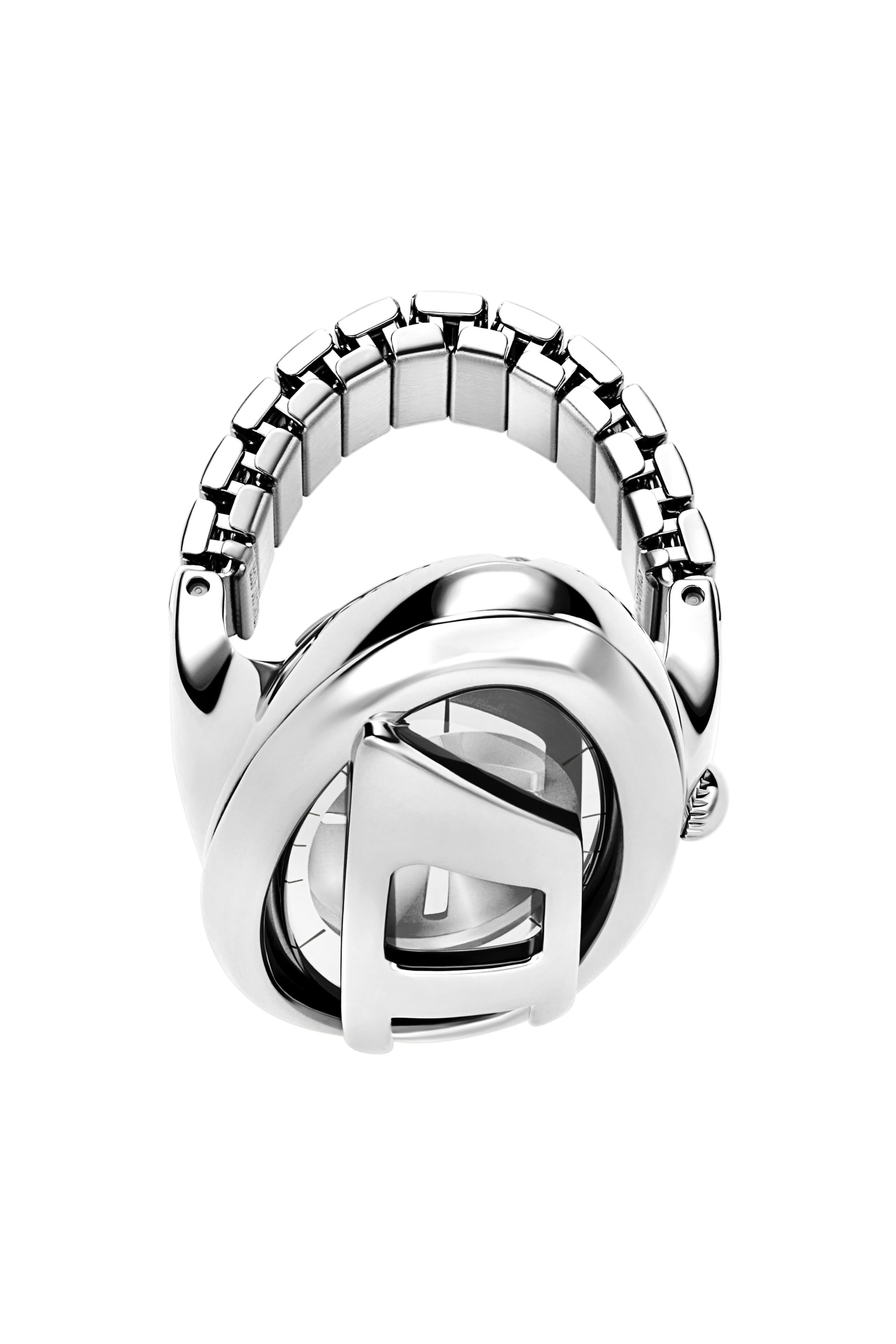 Diesel - DZ5623 WATCH, Bague montre D-Era en acier inoxydable Femme in Gris argenté - 3