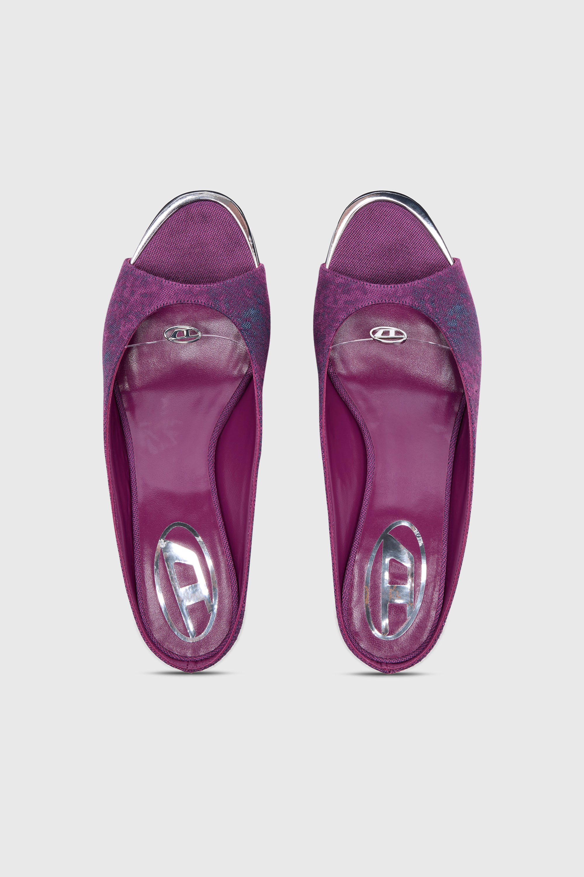 Diesel - D-DIAM'S-SA-40, D-Diam&rsquo;s-Mule en denim avec Oval D flottant Femme in Violet - 5
