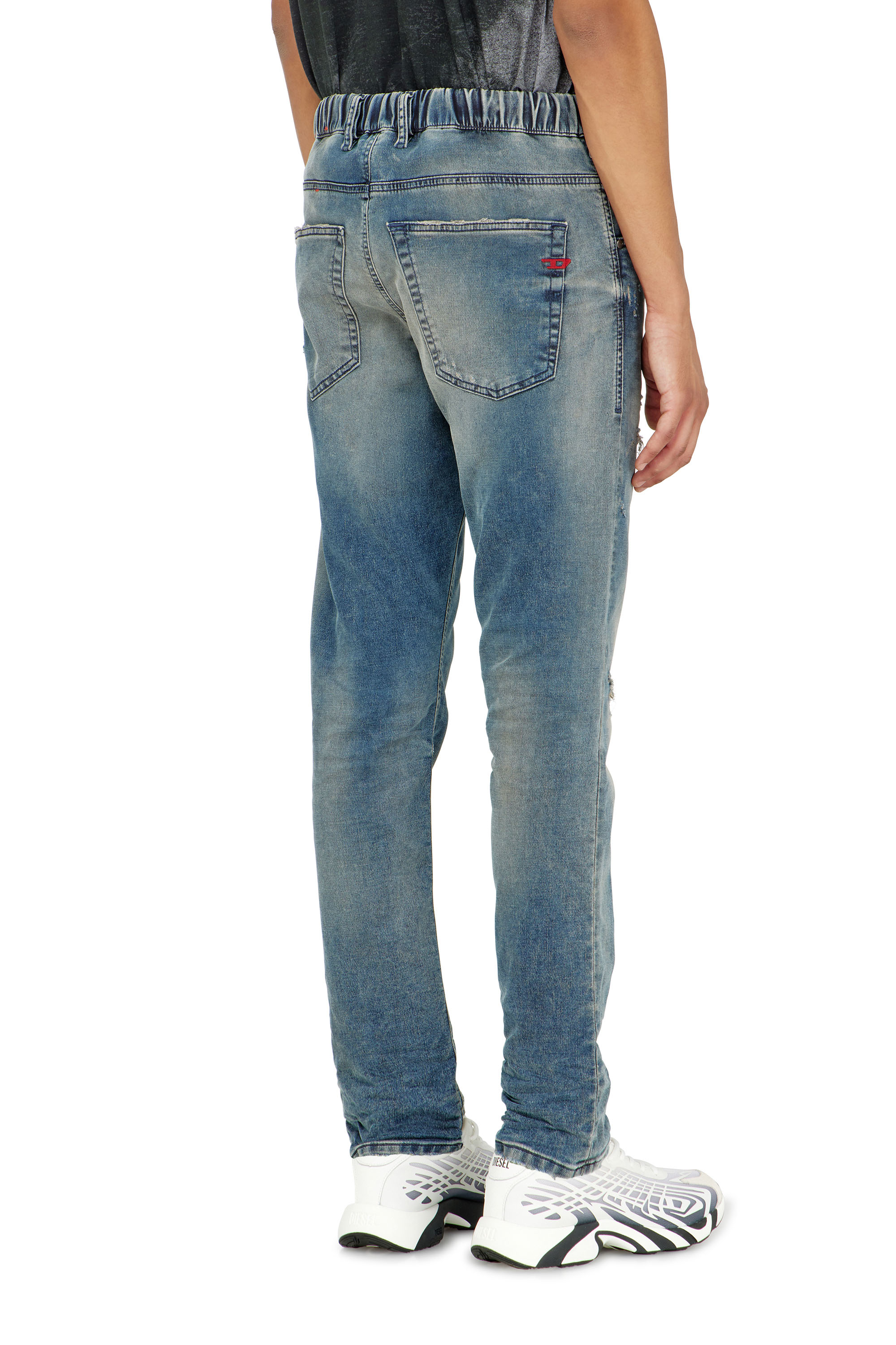 Diesel - Regular 2032 D-Krooley-BW Joggjeans&reg; 068WY Homme, Bleu moyen - Image 3