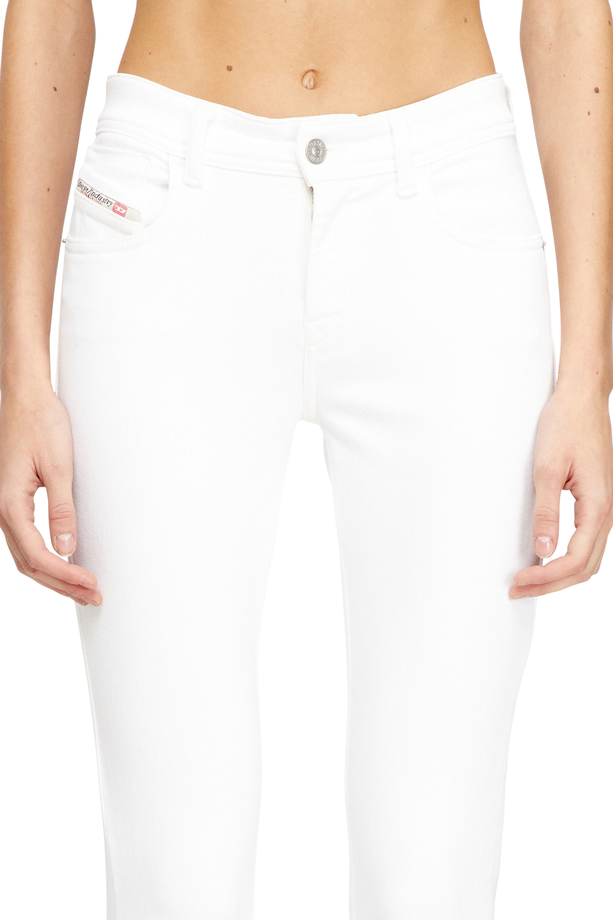 Diesel - Skinny Jeans 2017 Slandy 09F90 Femme, Blanc - Image 4