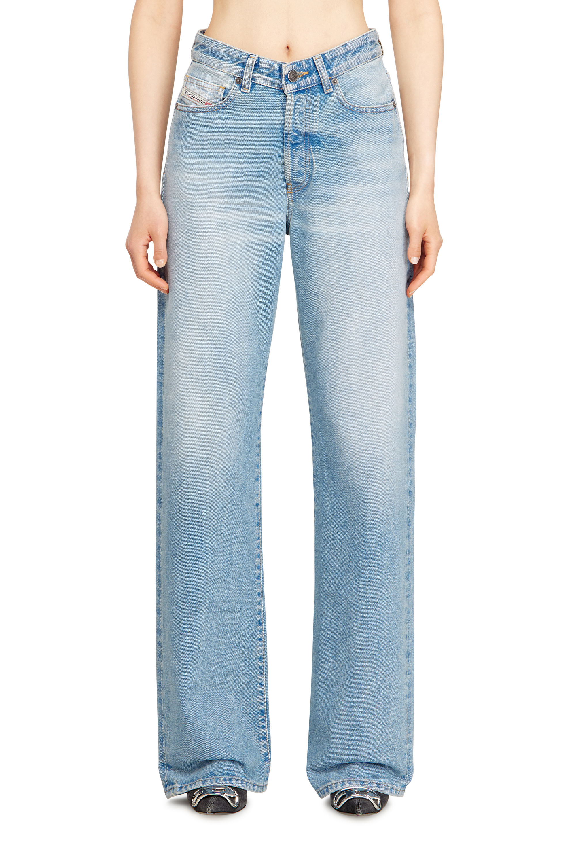 Diesel - Regular Jeans 1971 D-Sent 007FA Femme, Bleu Clair - Image 2