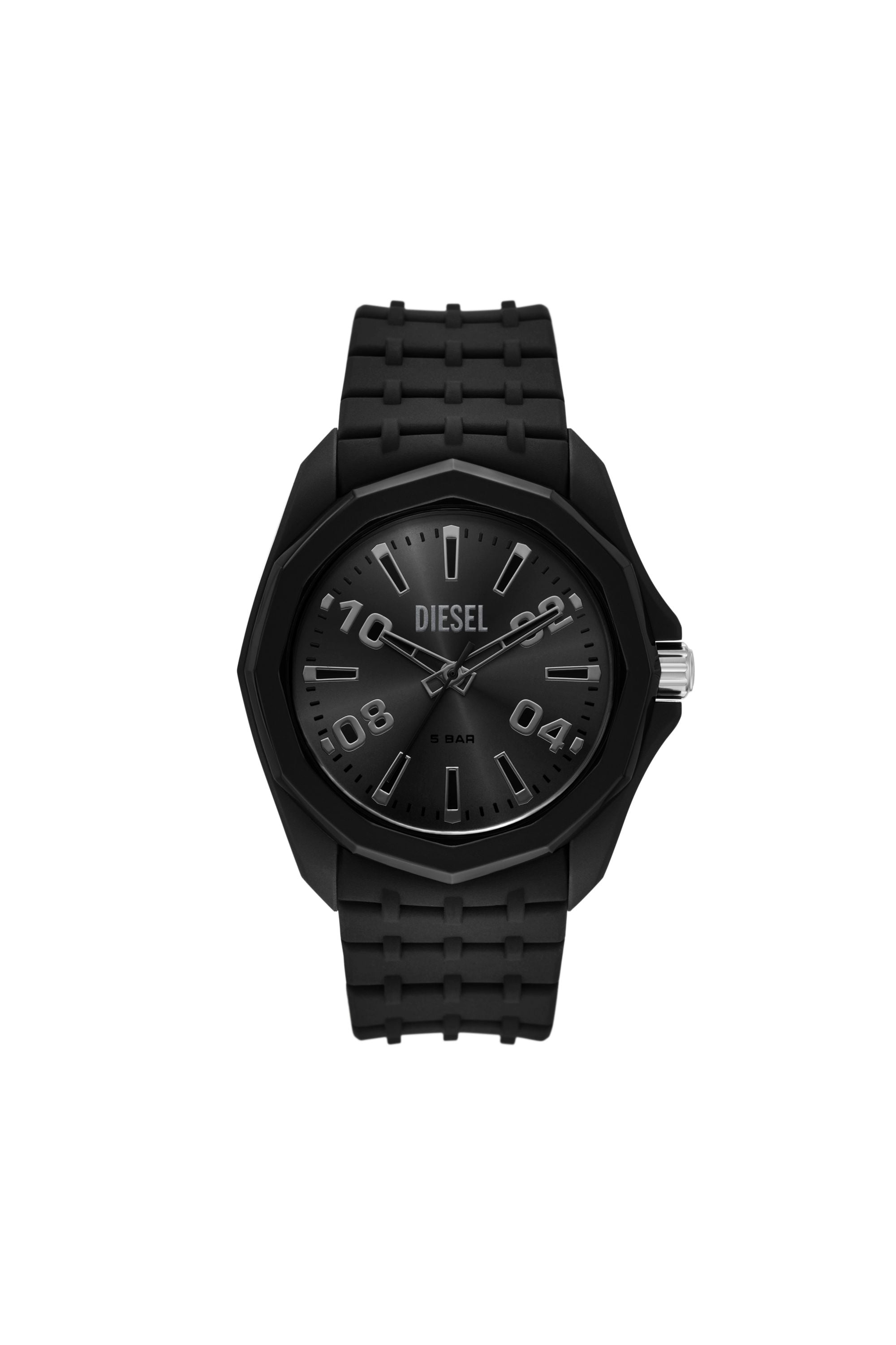 Diesel - DZ2243 WATCH, Montre Stinger en silicone noir Homme in Noir - 1