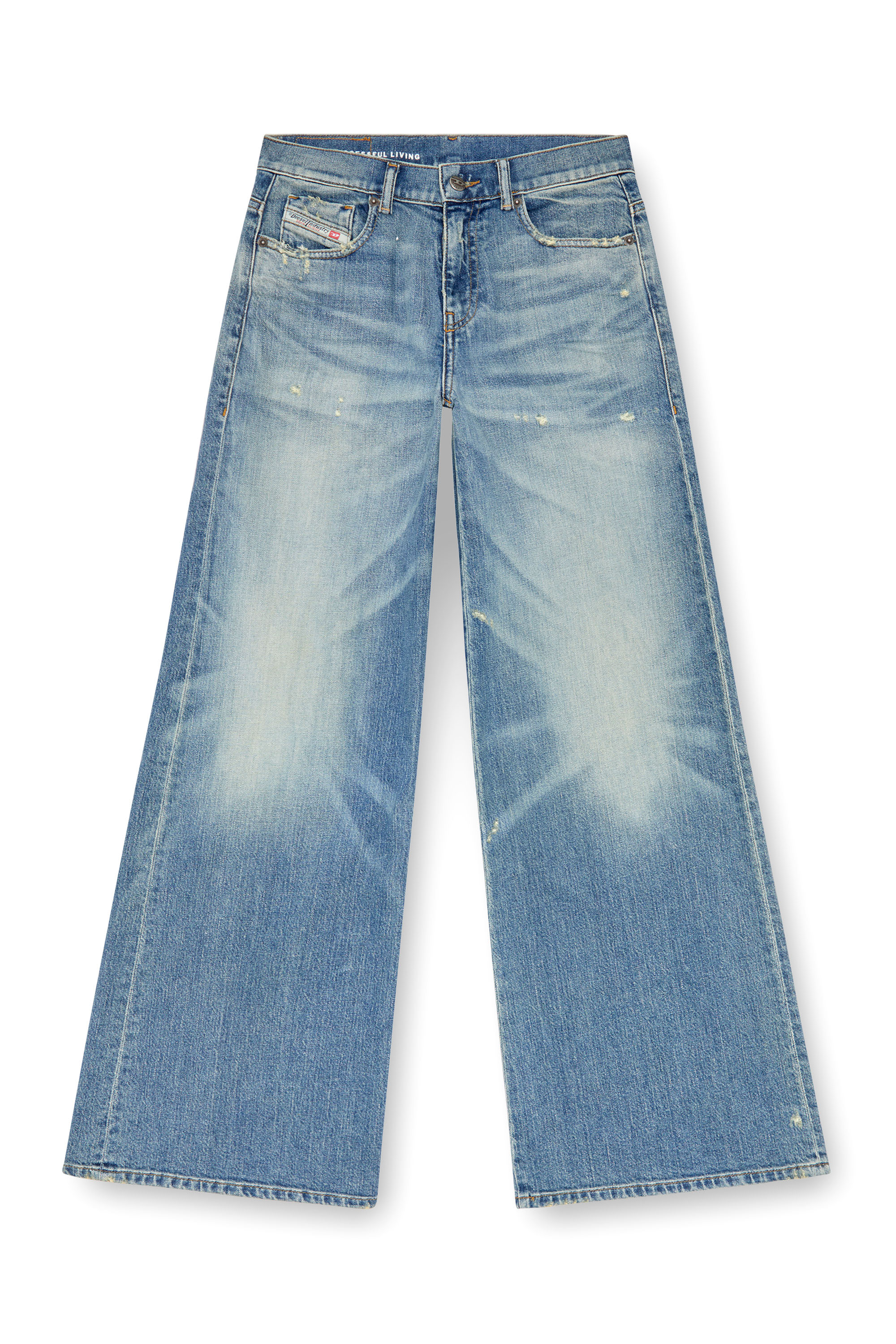 Diesel - Flare Jeans 1978 D-Akemi 09J44 Femme, Bleu moyen - Image 2