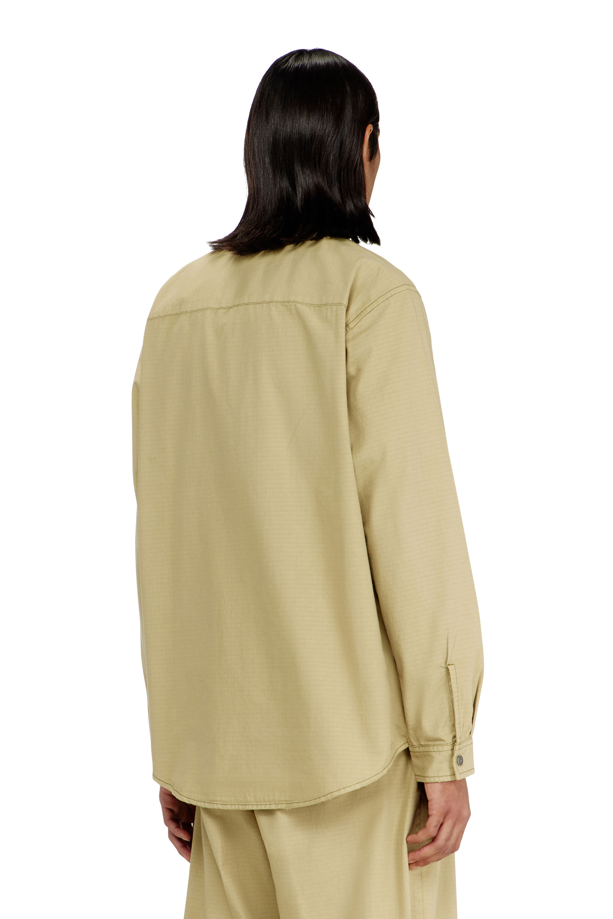 Diesel - S-ALIAS-ZIP, Chemise en ripstop avec fermeture zipp&eacute;e Homme in ToBeDefined - 4