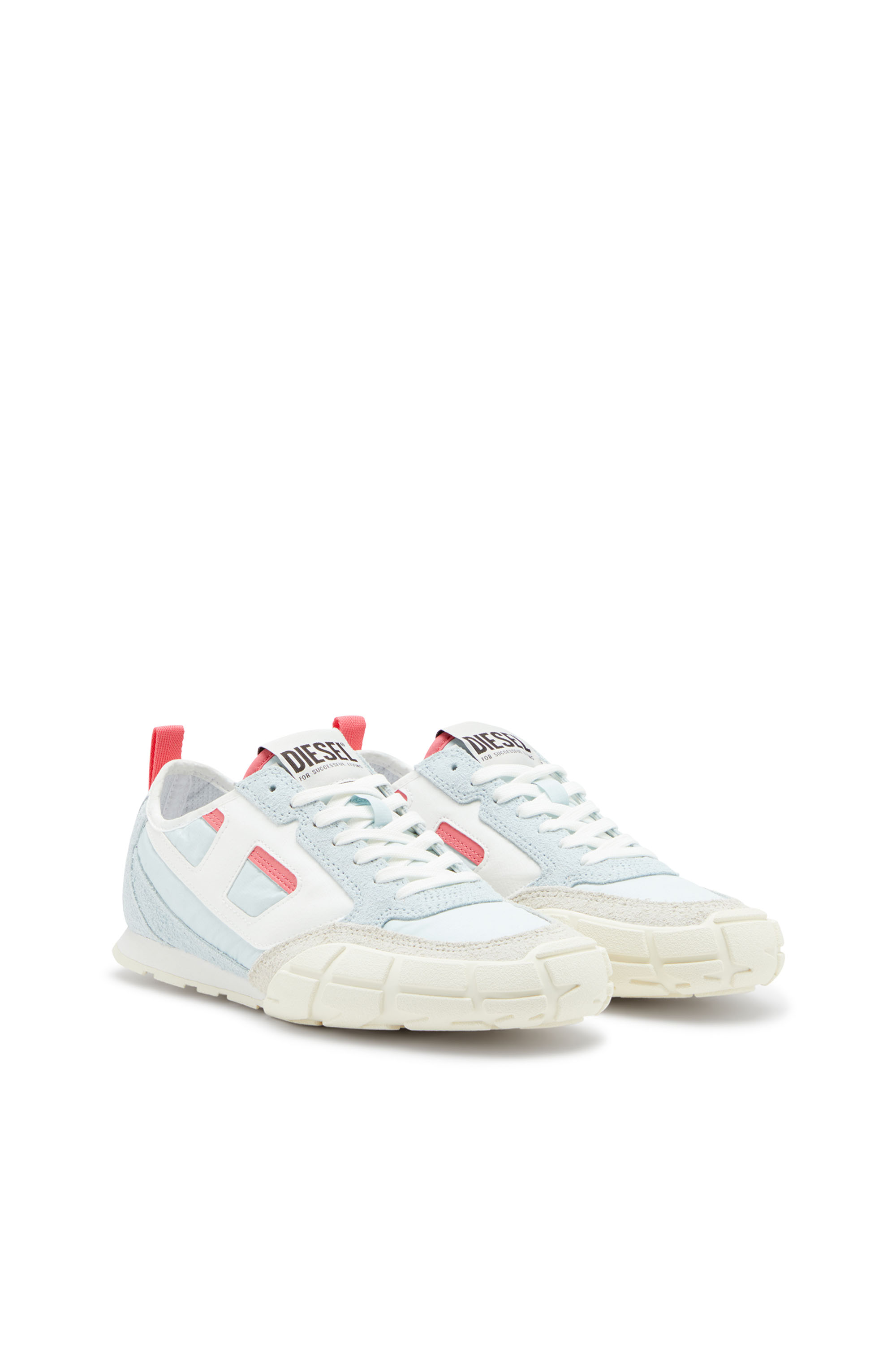 Diesel - S-PAGODHA LOW W, Sneakers en cuir, suède et tissu indéchirable Femme in ToBeDefined - 2