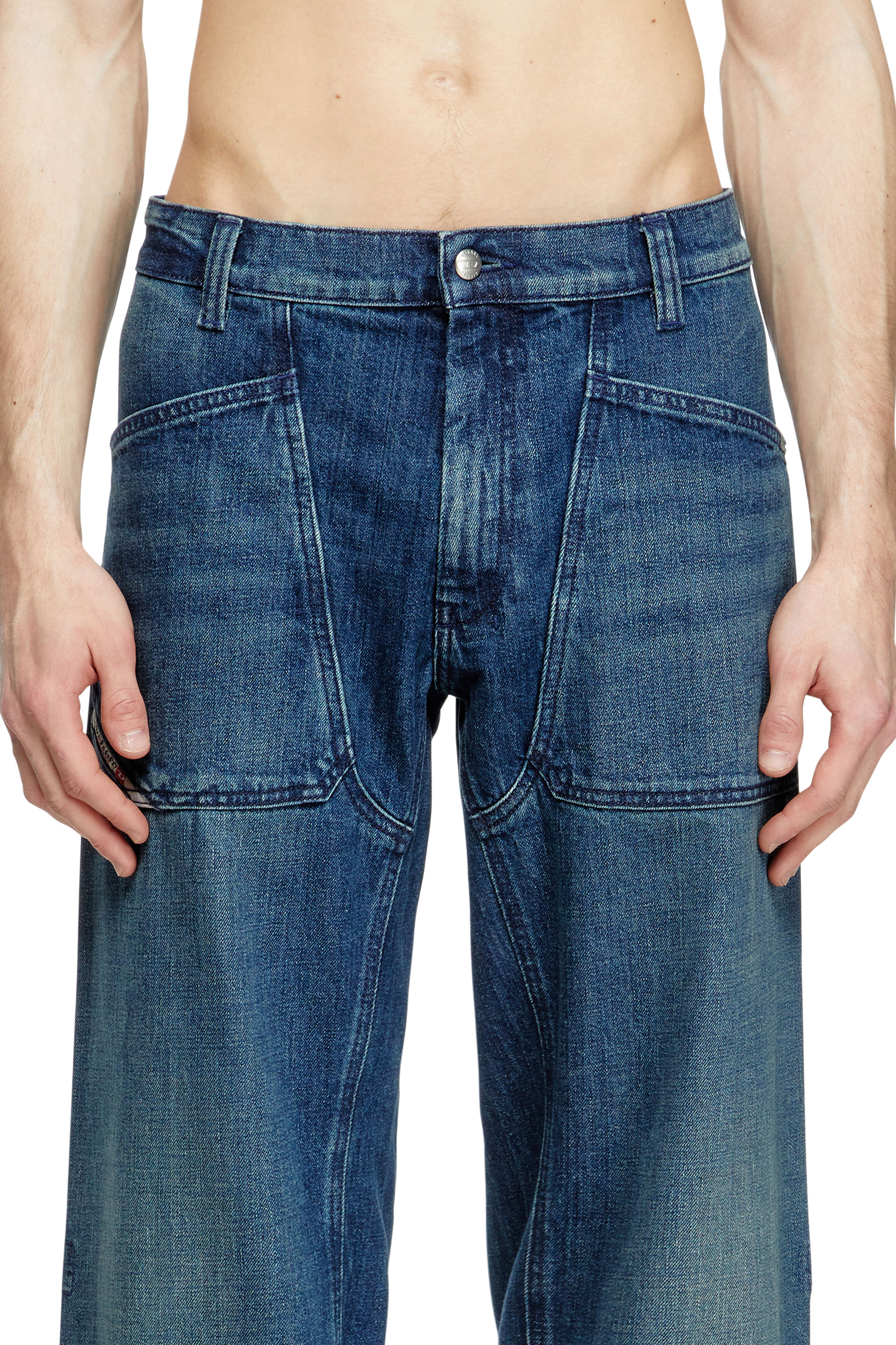 Relaxed Jeans D-Zeta 0DBDS, Bleu Foncé Diesel - Relaxed Jeans D-Zeta 0DBDS Homme, Bleu Foncé - Image 5