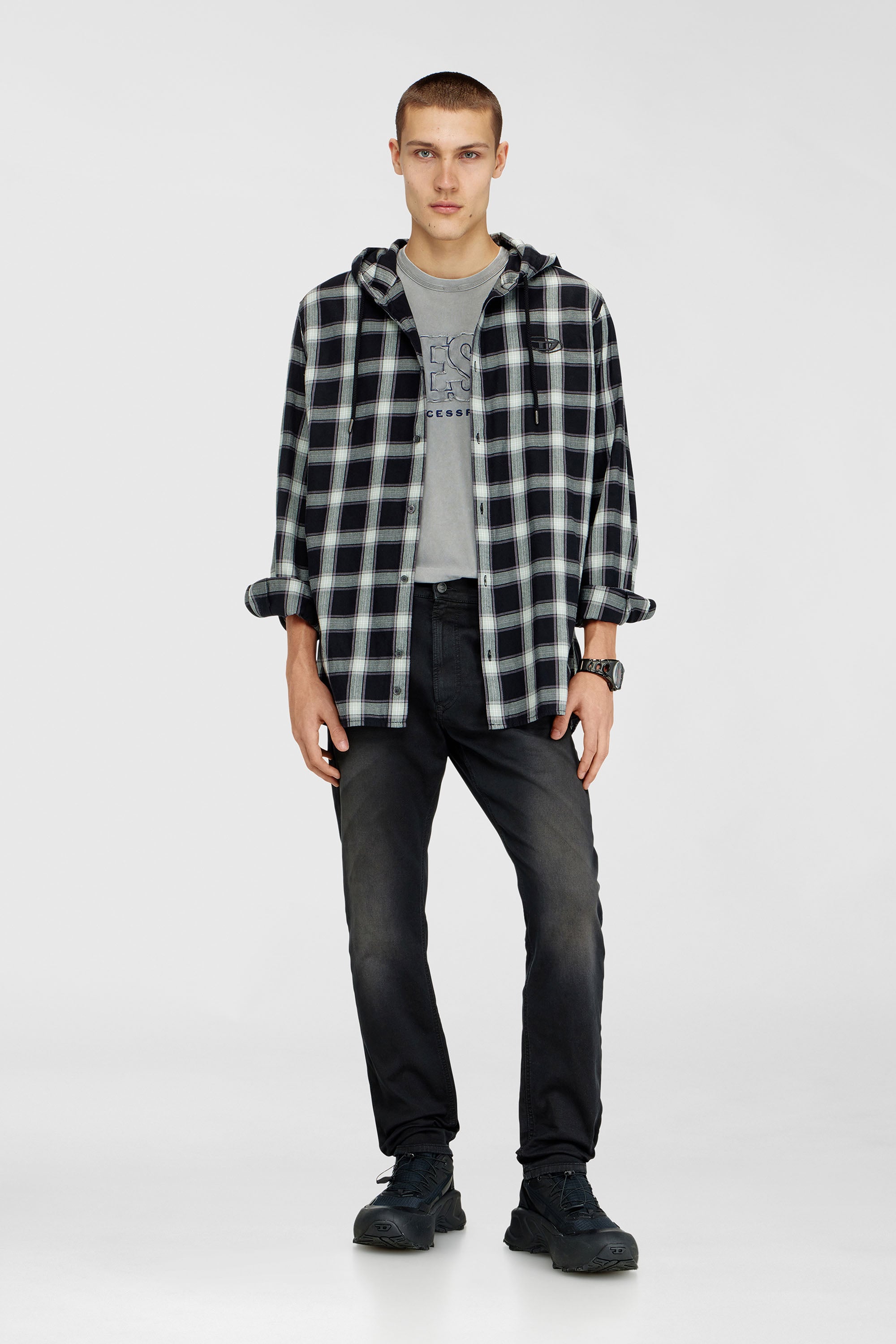 Diesel - Regular 2032 D-Krooley-BW Joggjeans&reg; 0670M Homme, Noir - Image 2