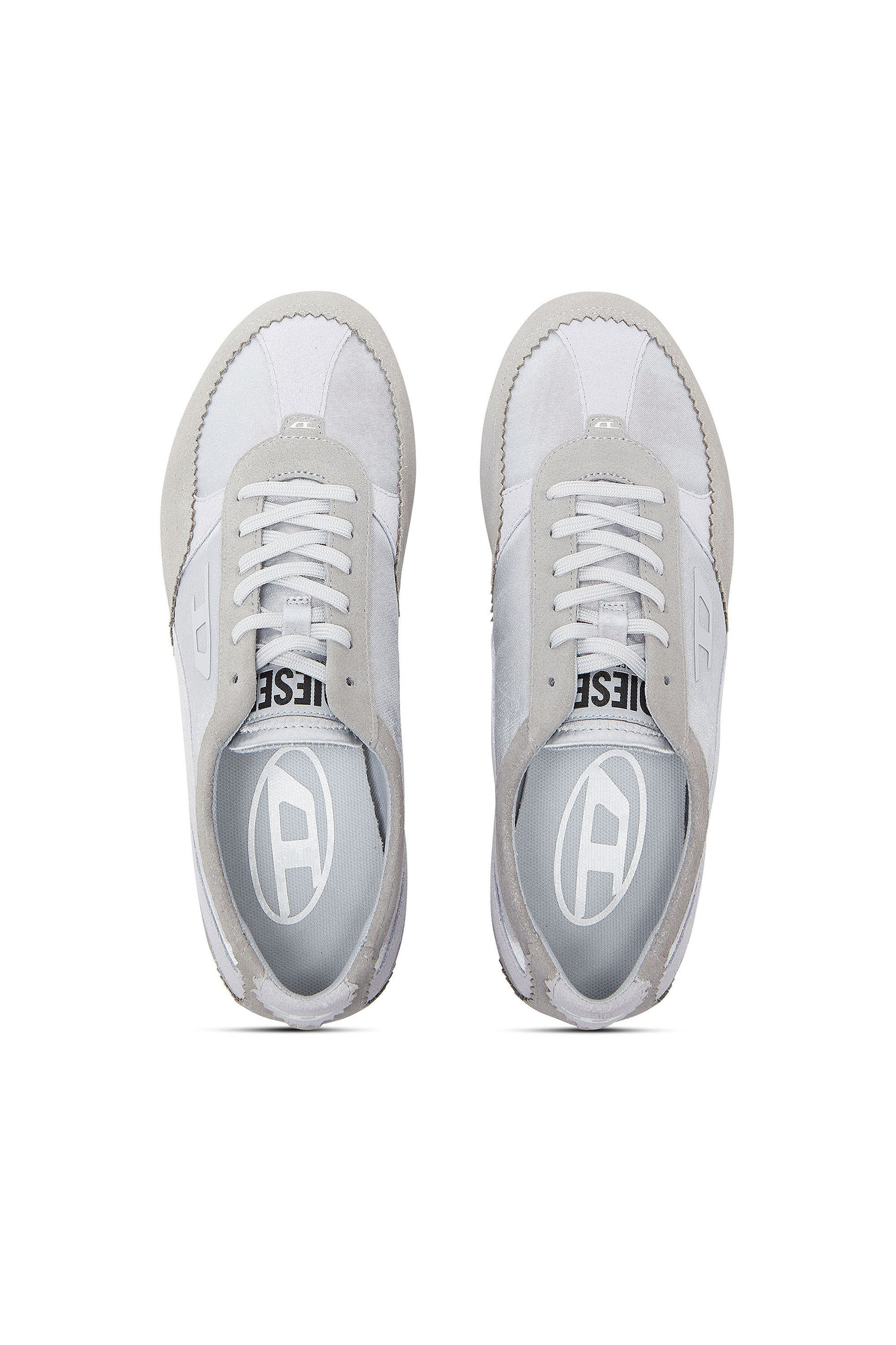 Diesel - D-MILE LOW II W, D-Mile - Baskets avec empi&egrave;cements en su&egrave;de Femme in Bleu - 4