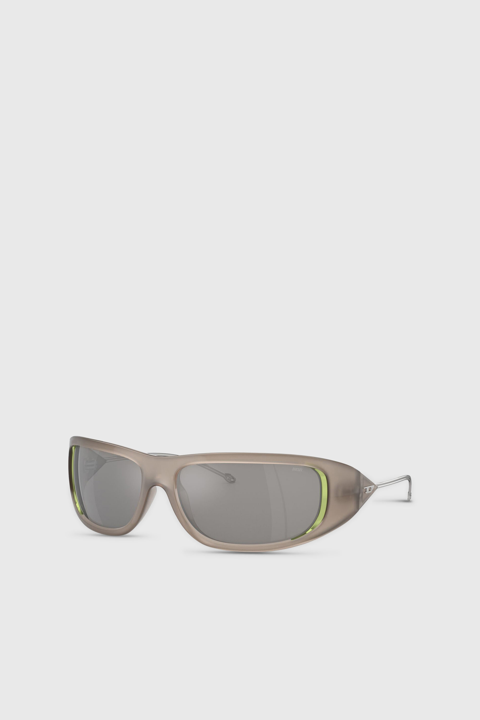 Diesel - 0DL3001 SIZE 61, Lunettas de soleil de style enveloppant Mixte in Gris - 5