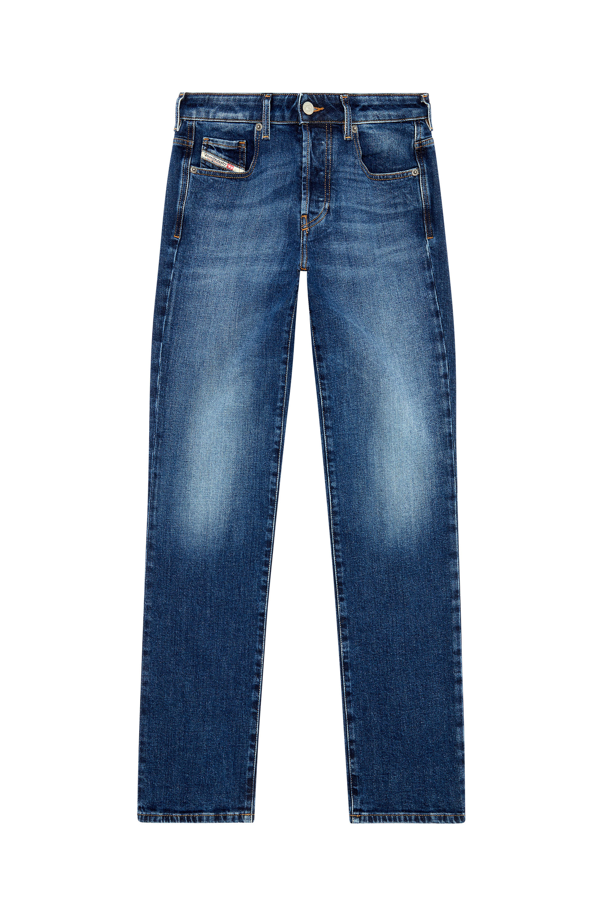 Diesel - Straight Jeans 1989 D-Mine 09I28, Bleu Foncé - Image 5
