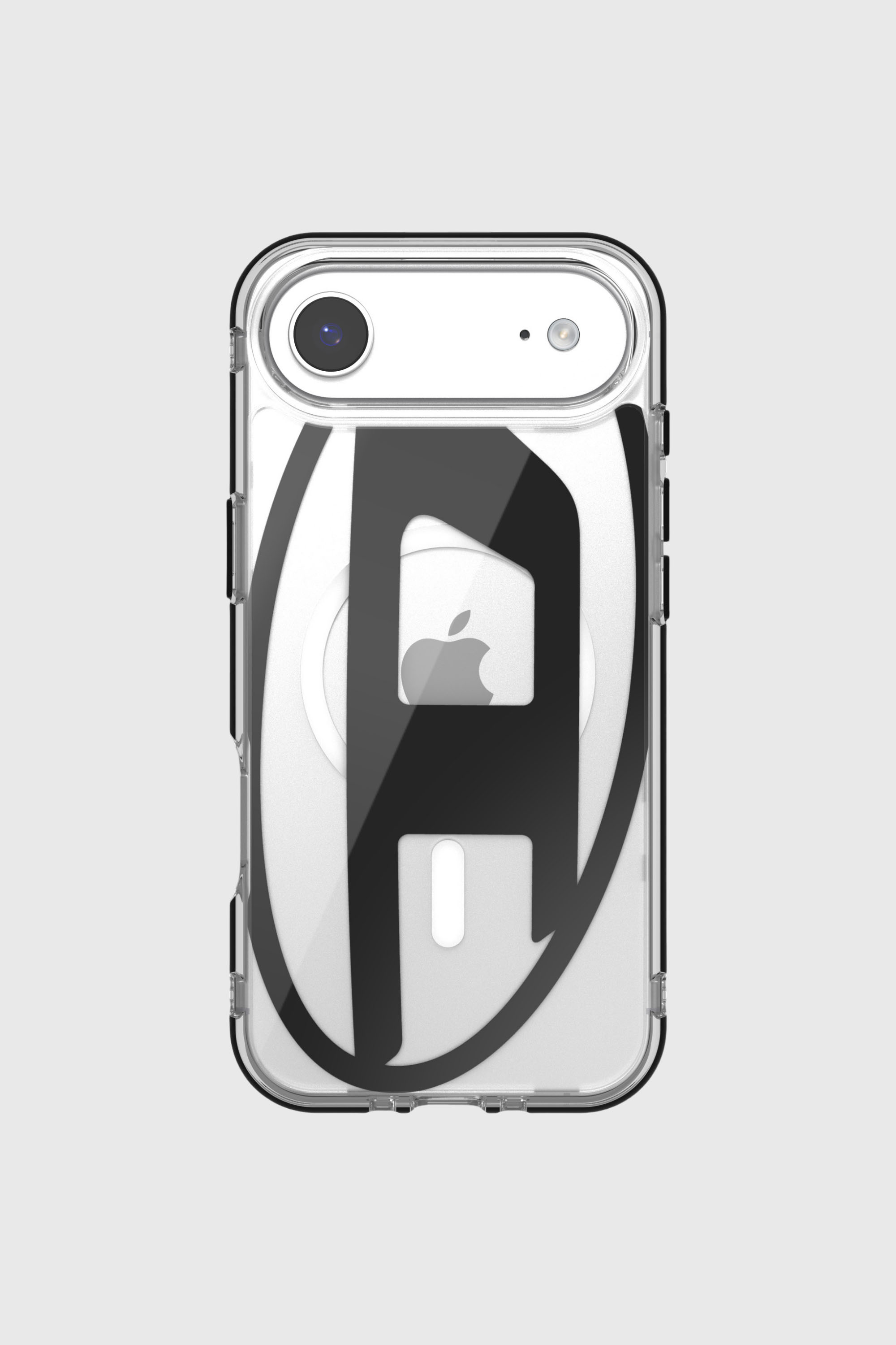 Diesel - 60416 AOP CASE, &Eacute;tui m&eacute;tallique Oval D avec Magsafe pour iPhone 17 Air Mixte in Noir - 2