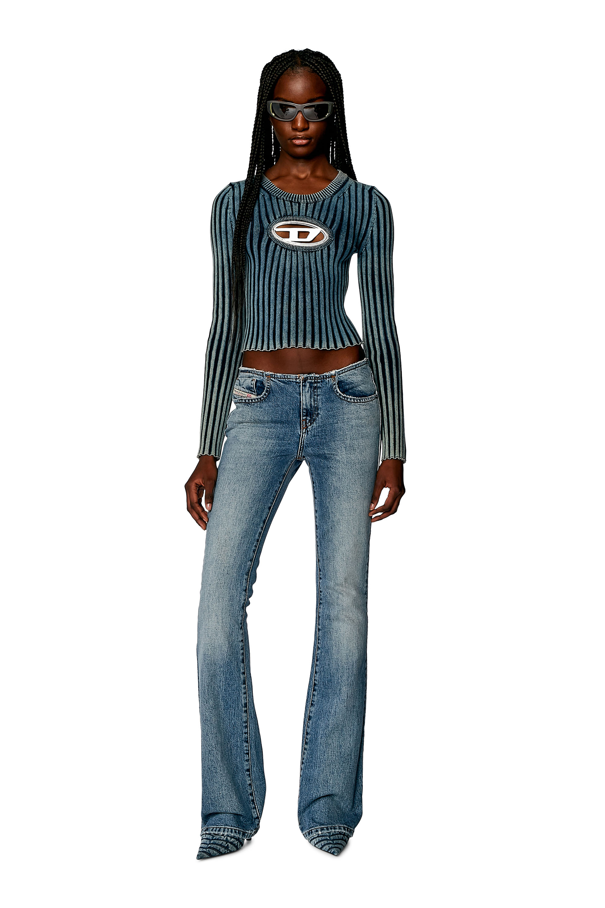 Diesel - Bootcut and Flare Jeans 1969 D-Ebbey 0DQAD, Bleu Clair - Image 4
