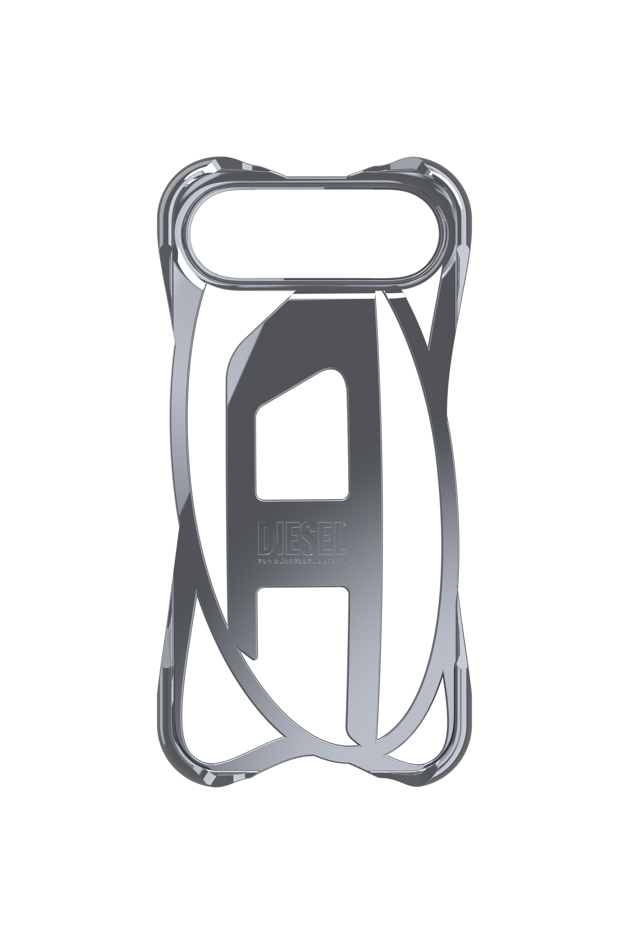 Diesel - 60444 D FRAME CASE, Étui Caged D brillant pour iPhone 17 Air Mixte in Gris - 4