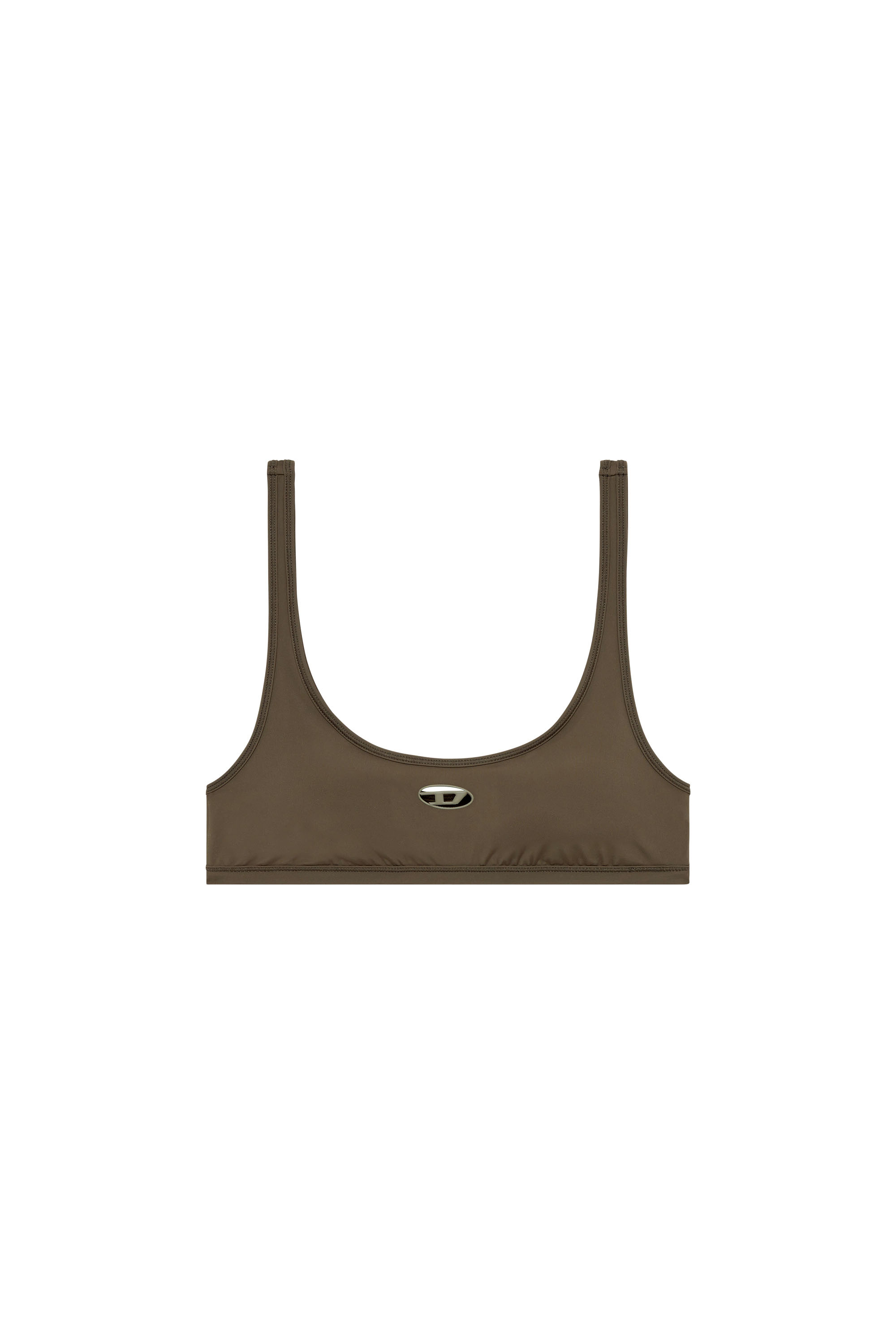 Diesel - CHELSEA-UTLT, Brassière de sport avec cut-out à logo Femme in Marron - 2