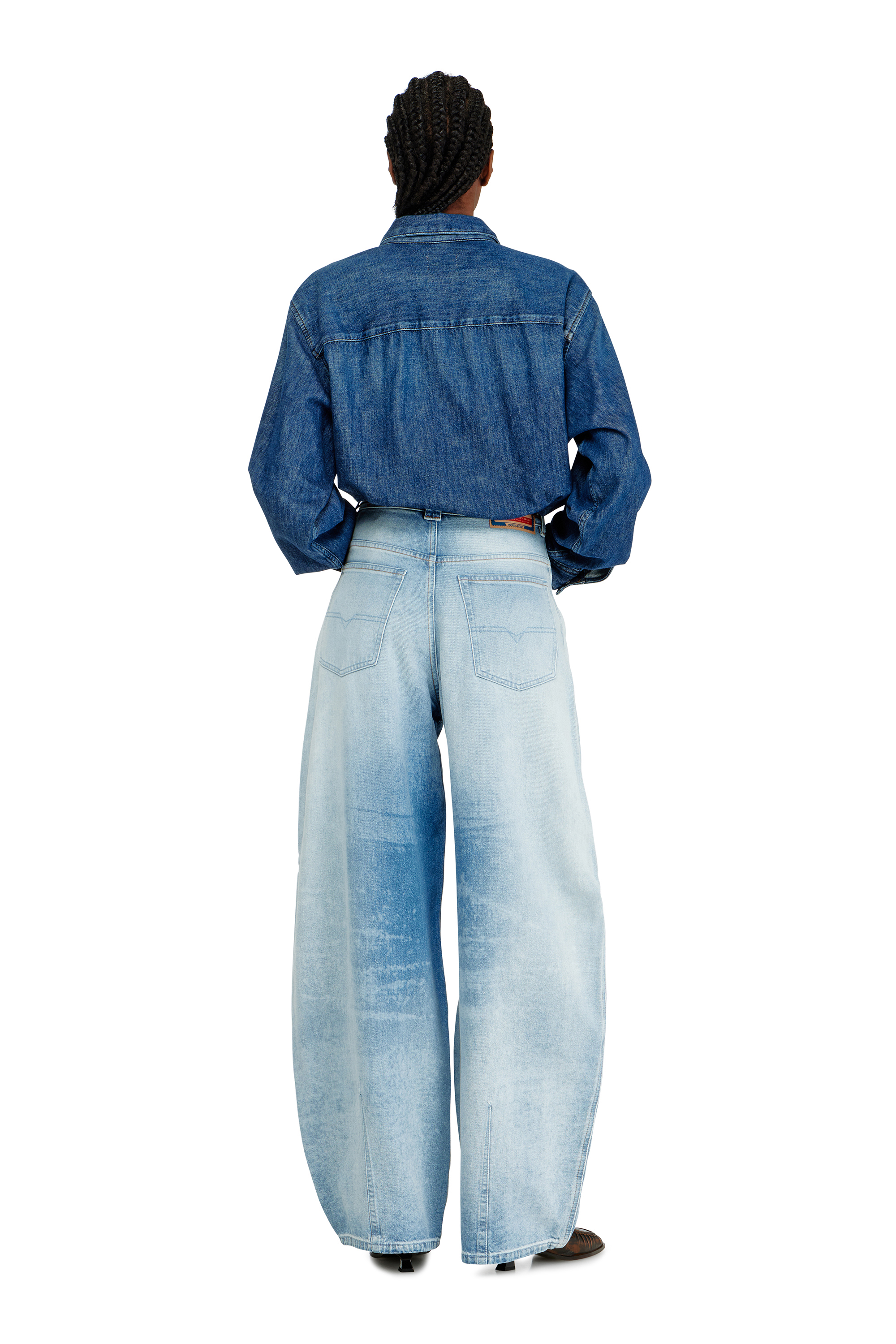 Diesel - Relaxed Jeans 1987 D-Khelz 007EE Femme, Bleu Clair - Image 3