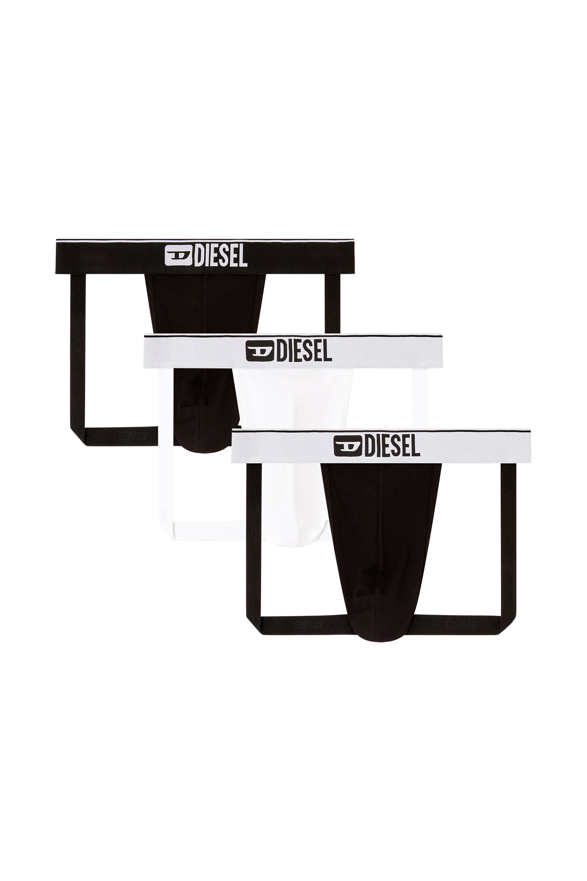 Diesel - UMBR-JOCKYTHREEPACK, Lot de trois jockstraps avec logo sur le devant Homme in Polychrome - 2