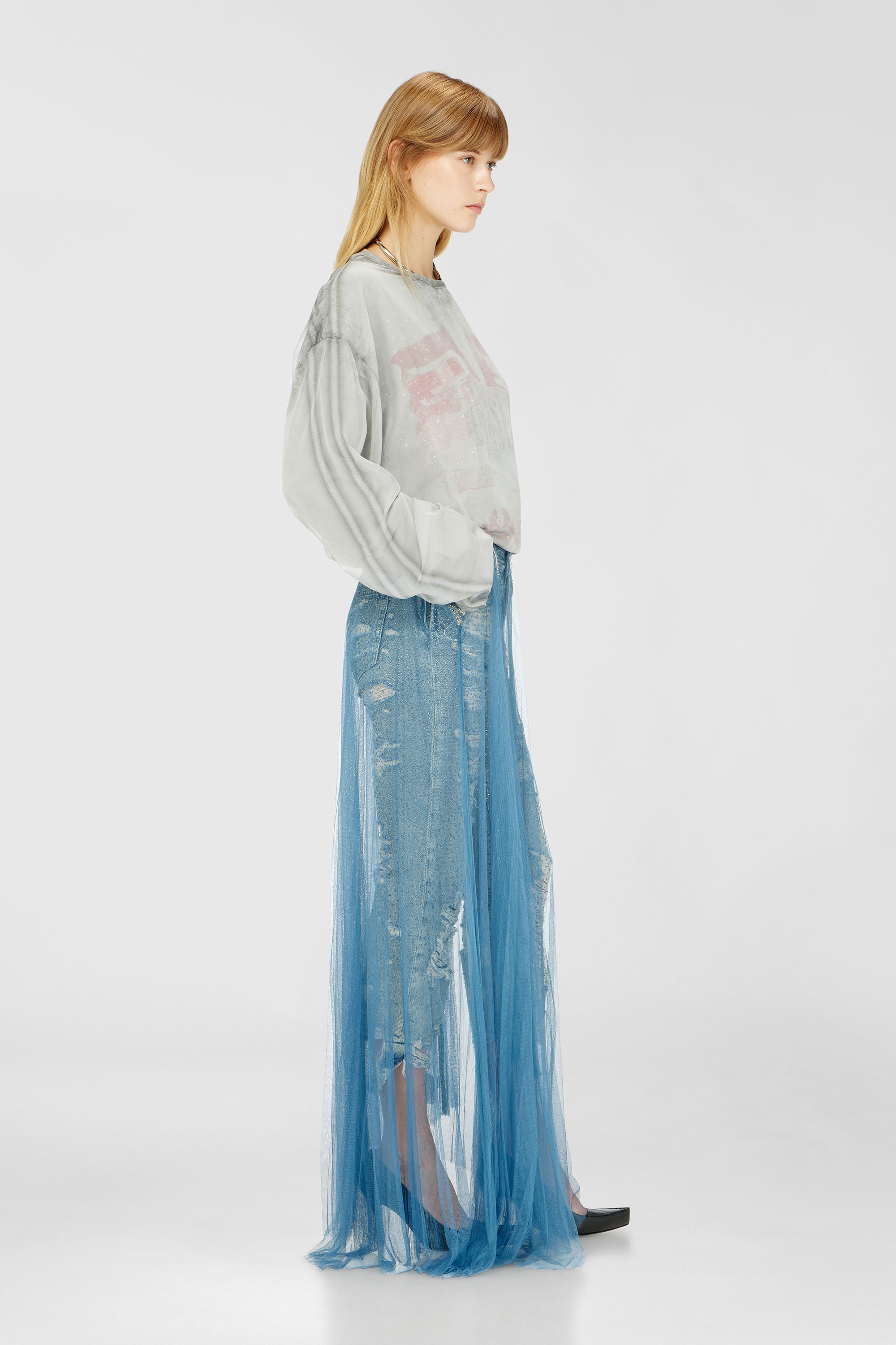 Diesel - Regular Jeans D-Aisi 0DBER Femme, Bleu moyen - Image 2