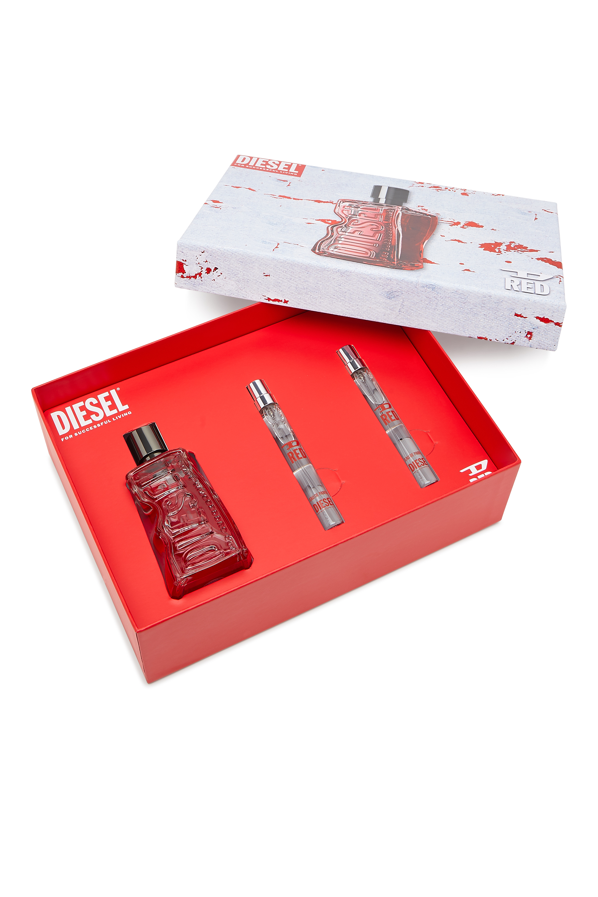 Diesel - D RED EDP 100 ML & 10 ML &10 ML SPRING SET 25 LF576600 FRAGRANCE, Coffret cadeau D Red Homme in Rouge - 2