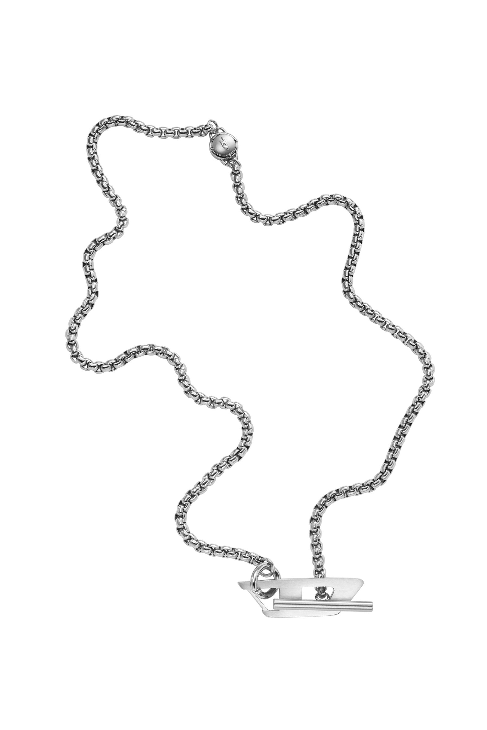 Diesel - DX1477, Unisex Stainless steel chain necklace in Silver - Image 2