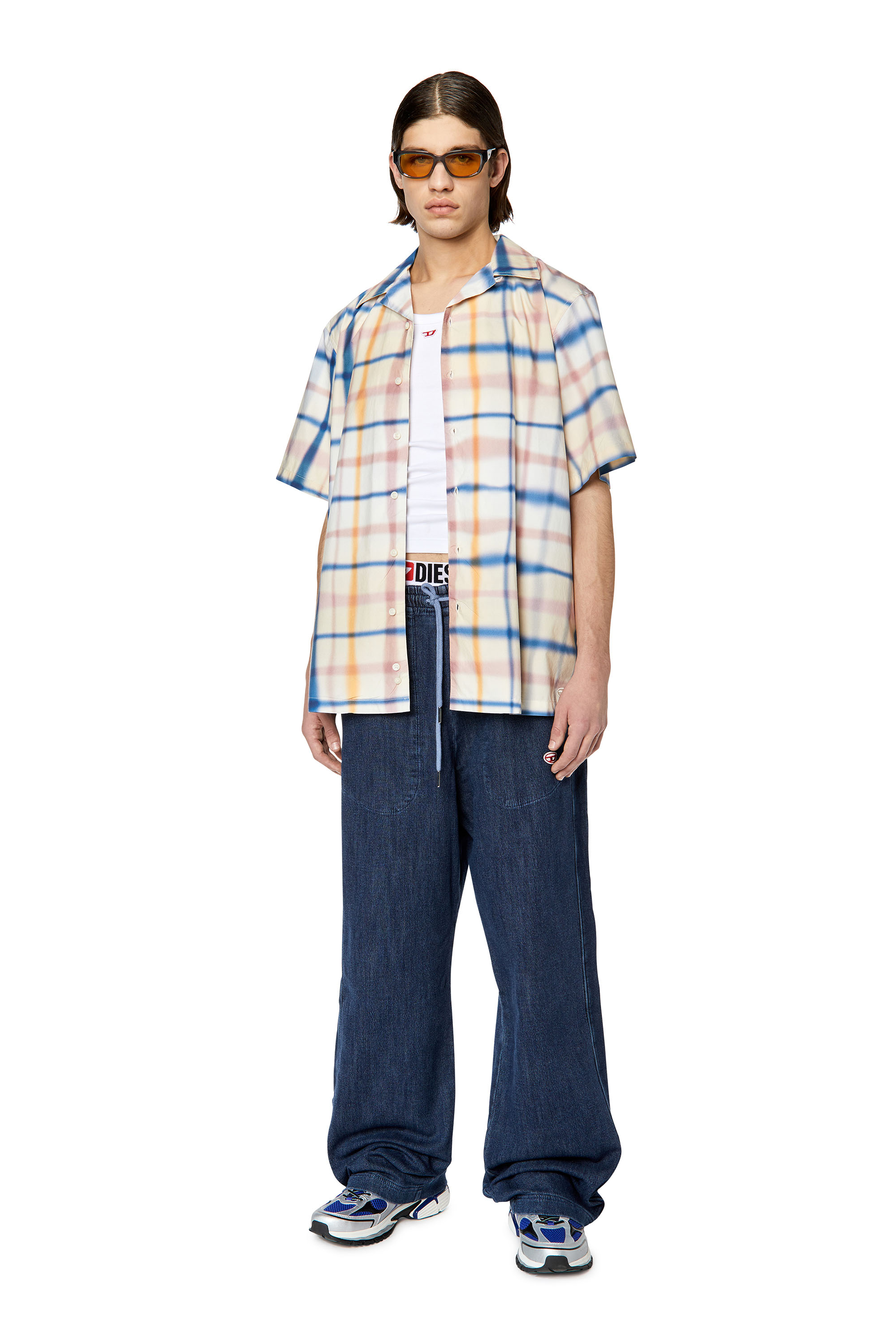 Diesel - S-FRANK-CHECK, Bleu/Blanc - Image 2