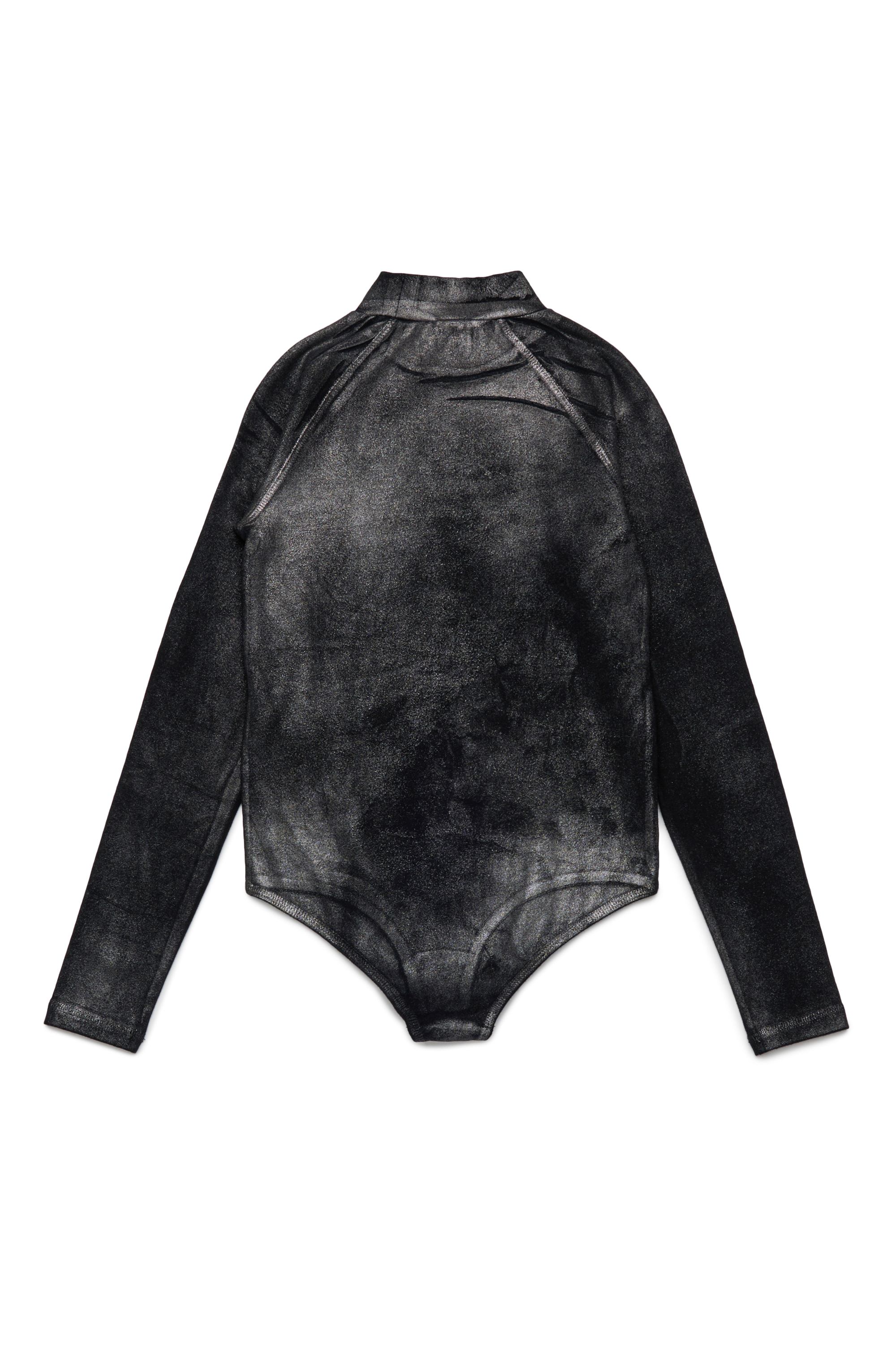 Diesel - BALDA, Body en coton avec col cheminée Femme in Noir - 2