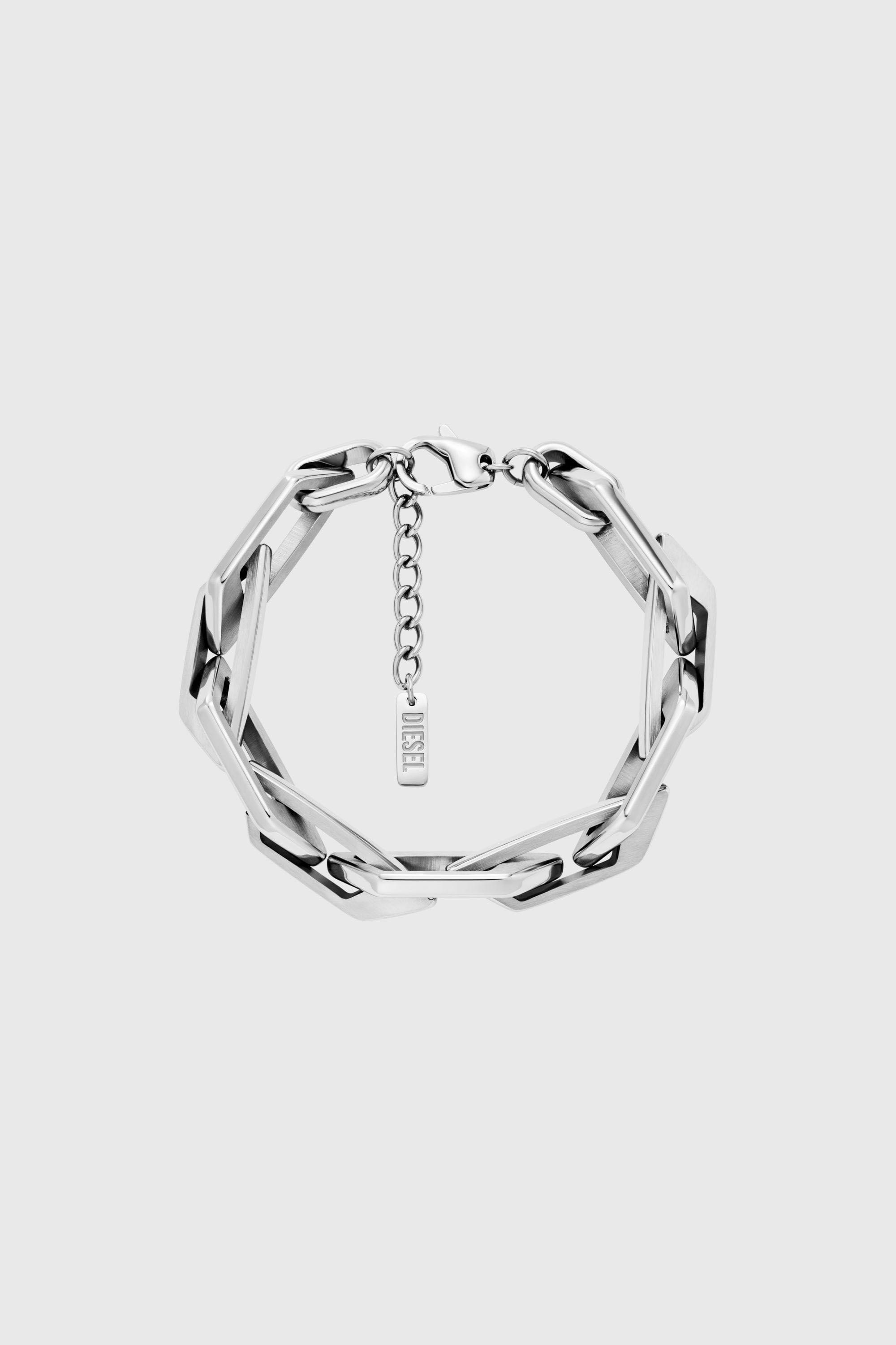 Diesel - DX1577040 JEWEL, Bracelet cha&icirc;ne en acier inoxydable Mixte in Gris argent&eacute; - 1