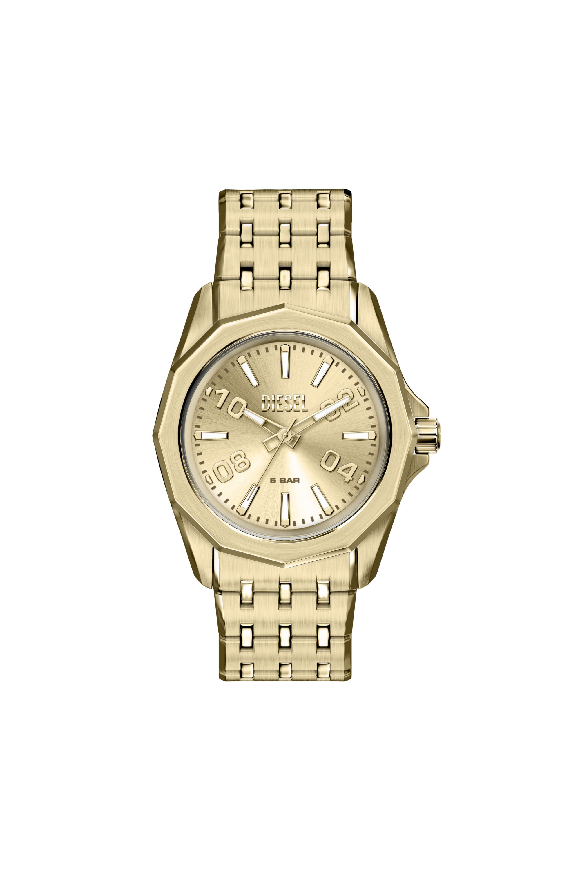 Diesel - DZ2239 WATCH, Montre Stinger en acier inoxydable dor&eacute; Homme in Dor&eacute; - 1