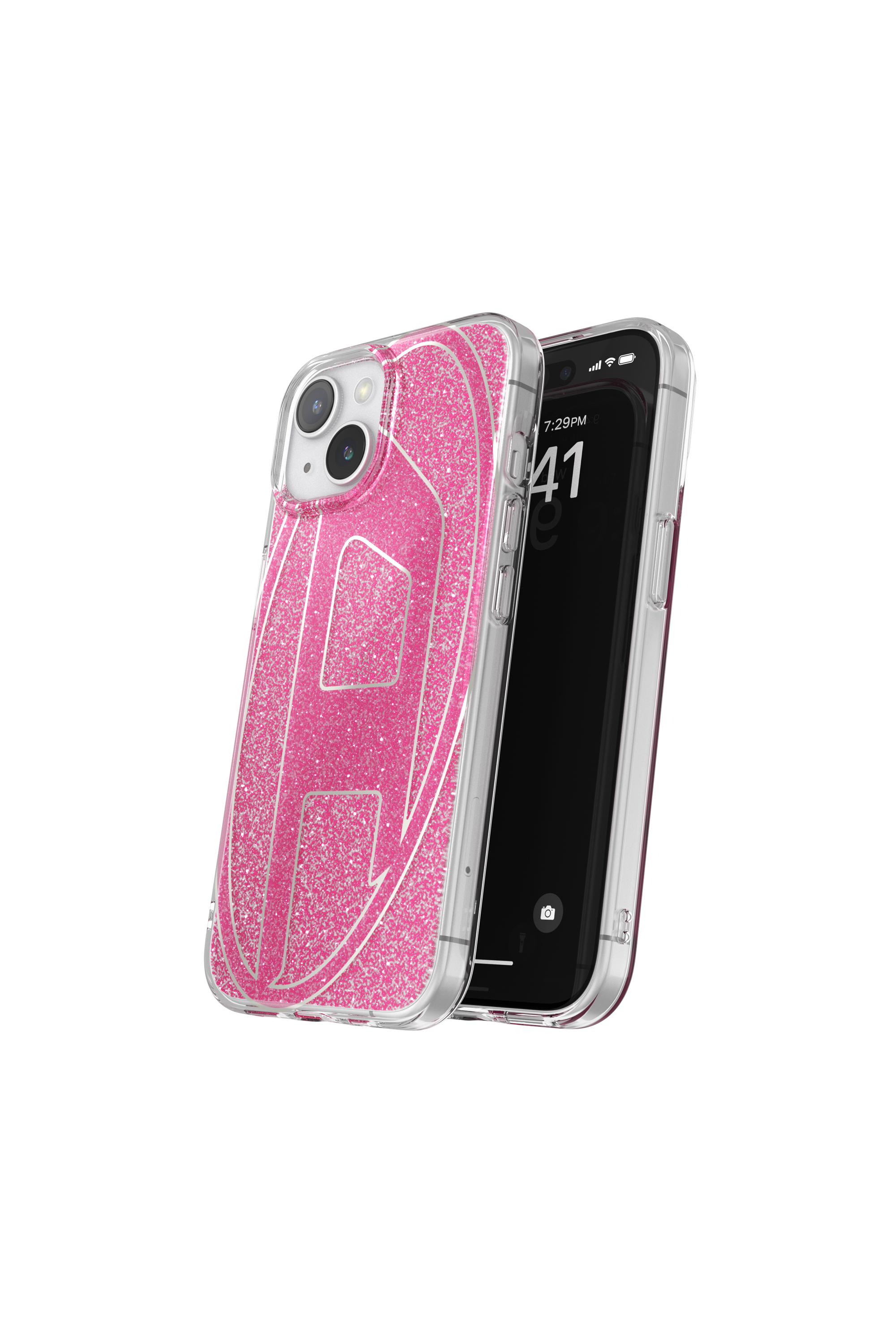 Diesel - 60035 AOP CASE, Coque glitter pur iP 15 Mixte in Rose - 3