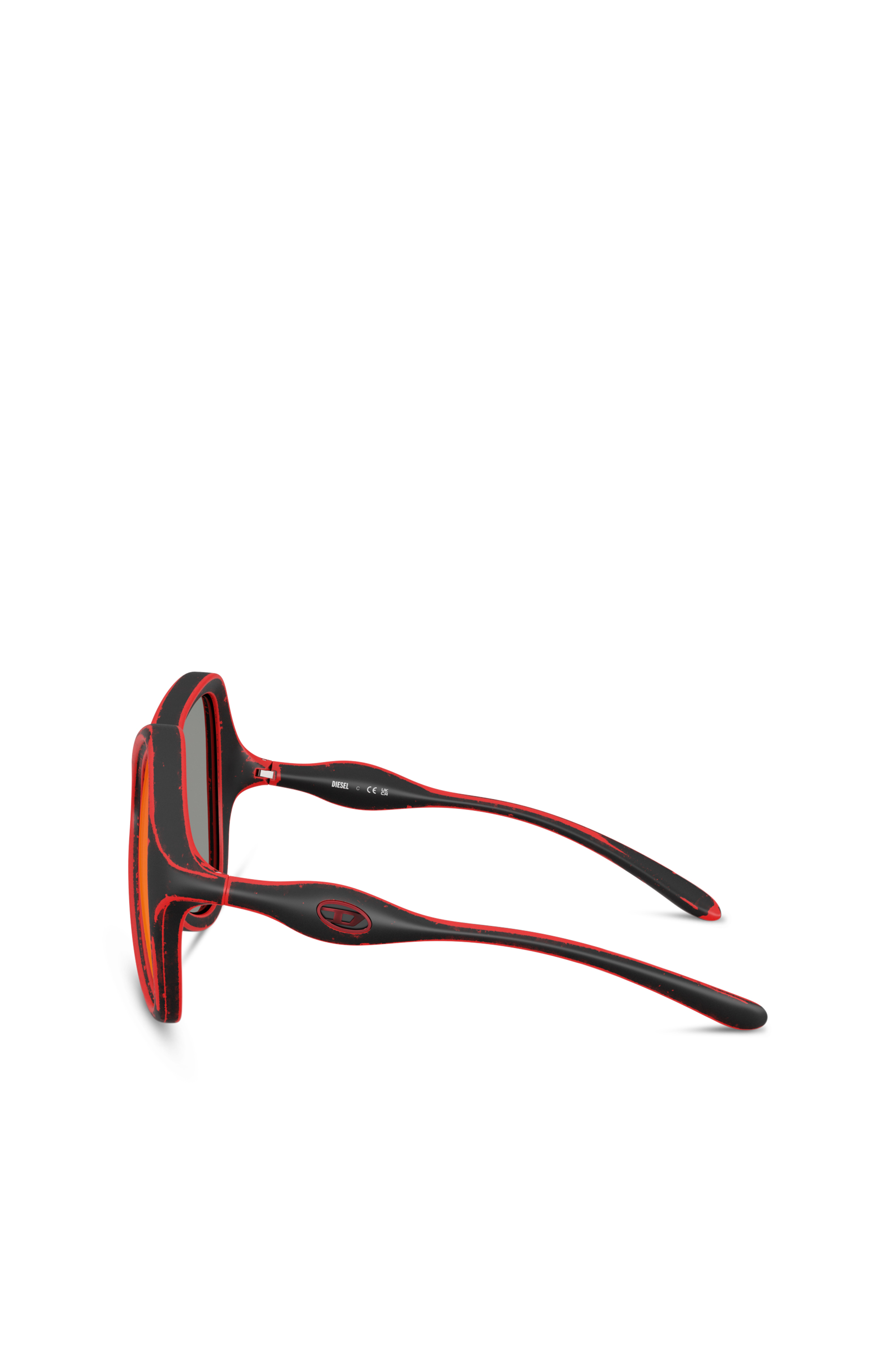 Diesel - 0DL3010U, Lunettes de soleil style œil de chat Mixte in Polychrome - 3