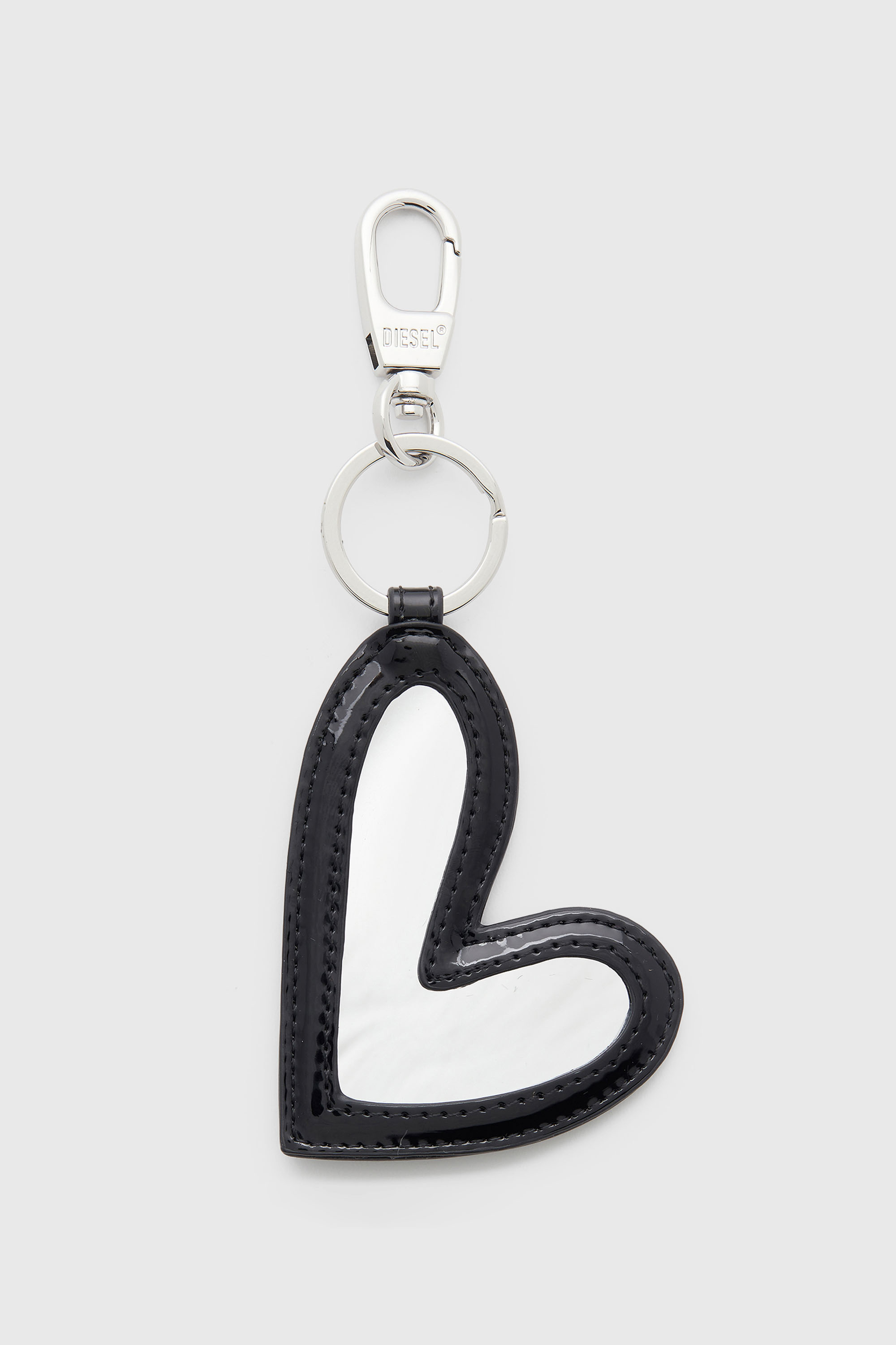 Diesel - PLAY HEART MIRROR, Breloque en forme de c&oelig;ur avec finition brillante Femme in Noir - 2