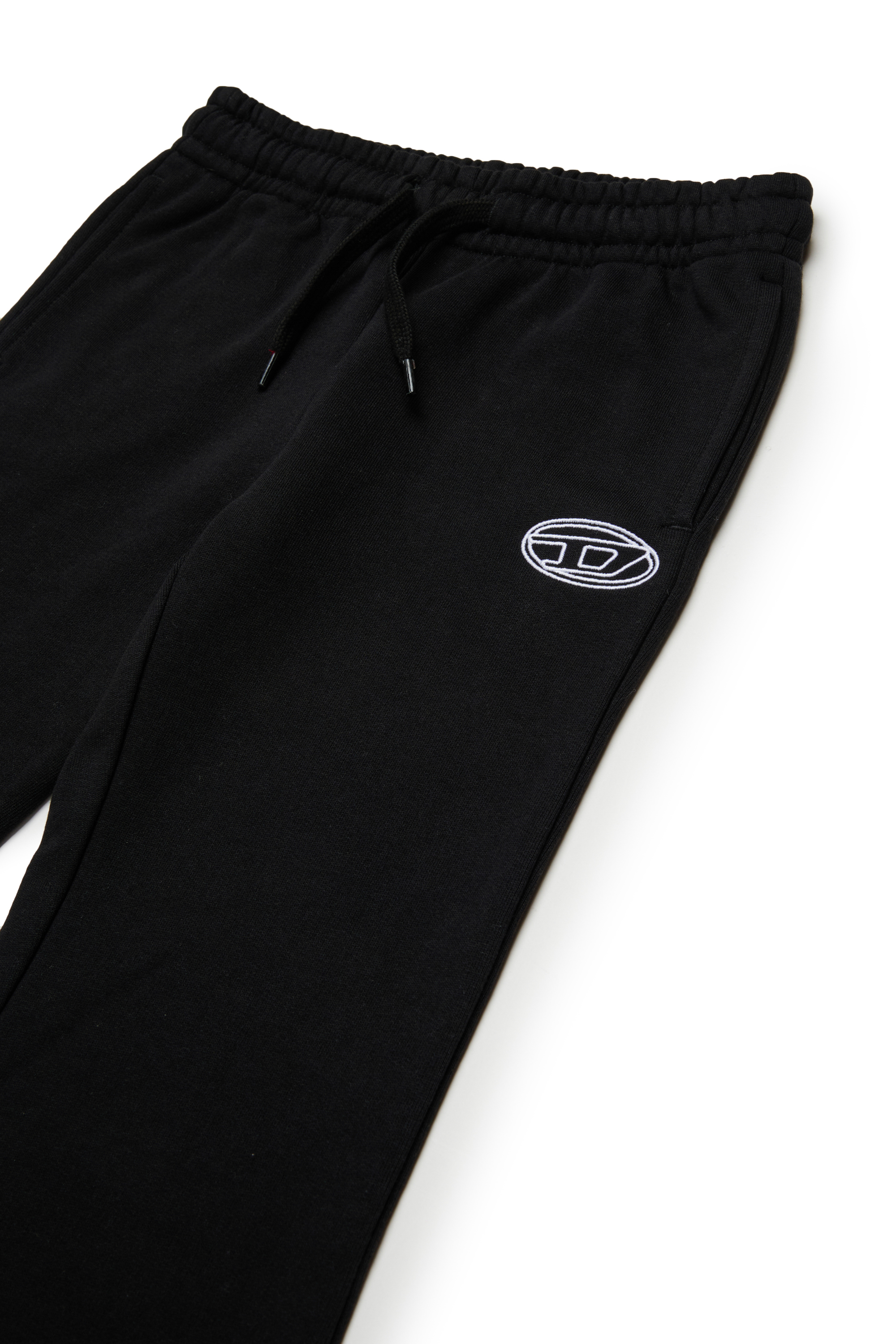 Diesel - PEBIRT, Pantalons en coton avec logo brodé Femme in Noir - 3