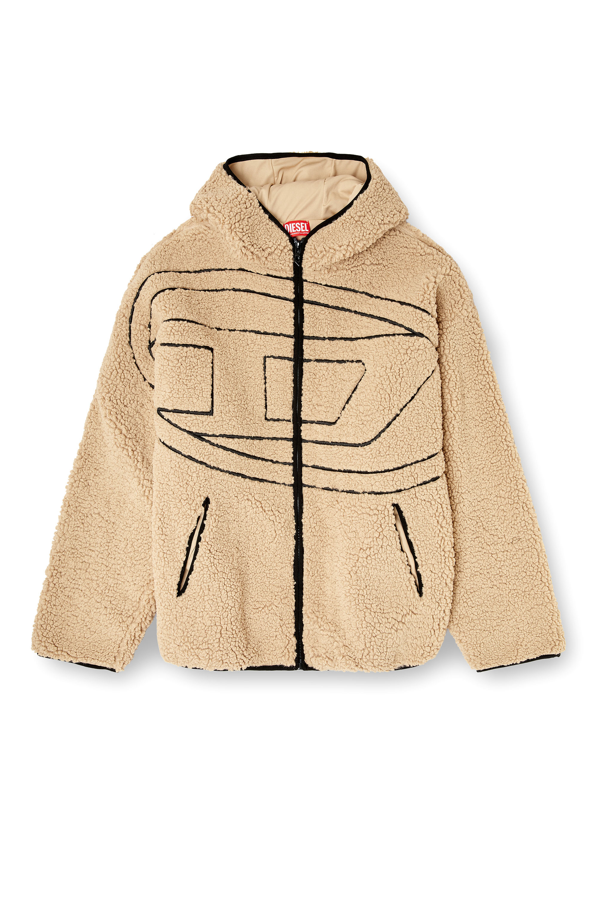 Diesel - S-ZAT, Veste à capuche en peluche Homme in ToBeDefined - 3