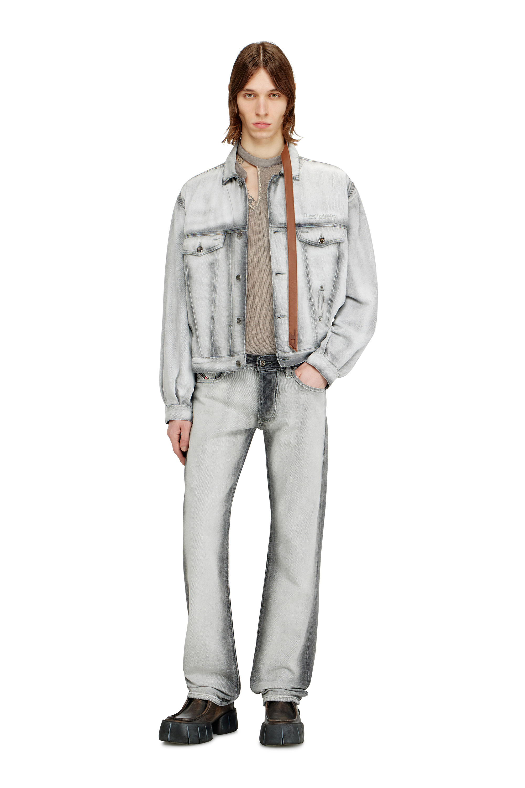 Diesel - Man's Regular Jeans 1985 Larkee 09P28, Dark grey - 2