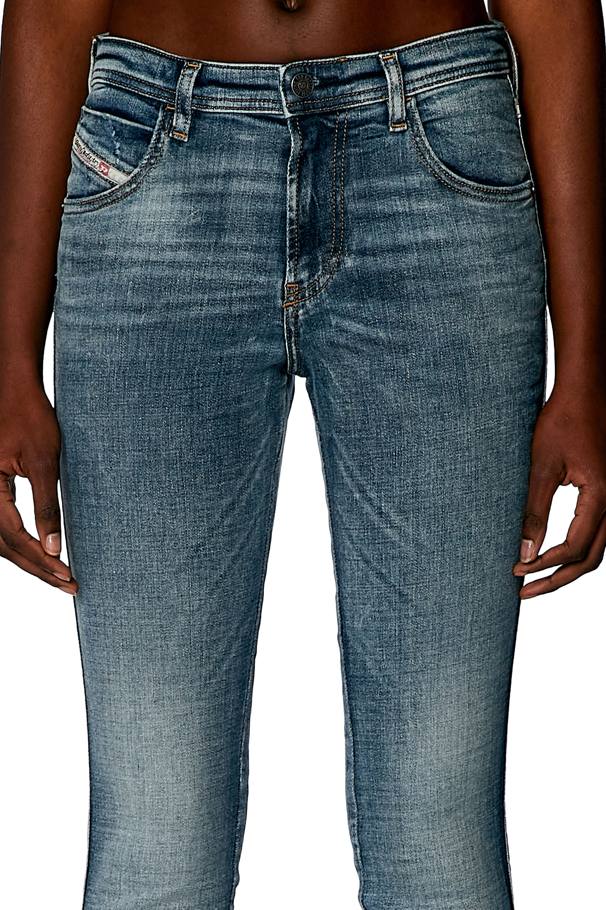 Diesel - Skinny Jeans 2015 Babhila 0PFAW, Bleu moyen - Image 3