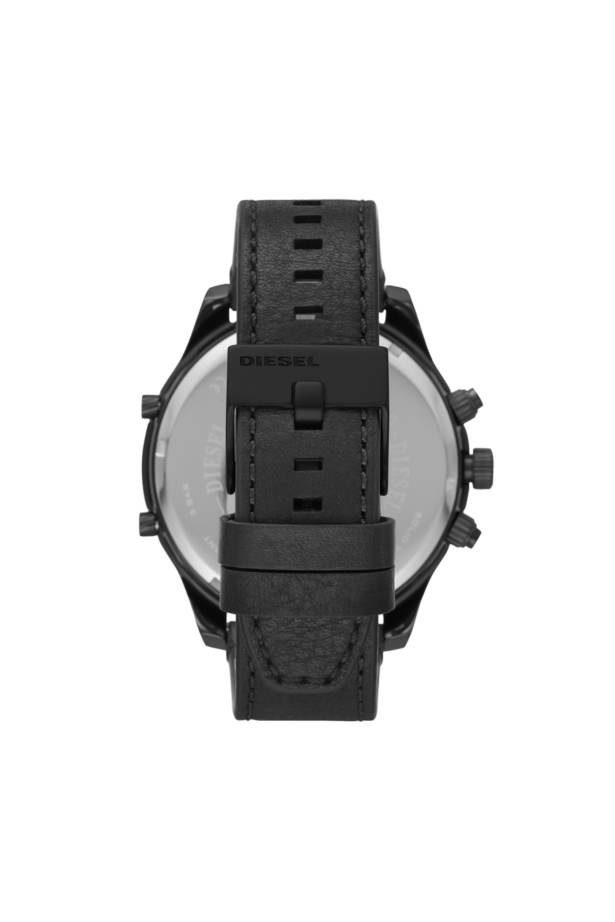 Diesel - DZ7428, Montre chronographe Boltdown en cuir noir Homme in Noir - 2