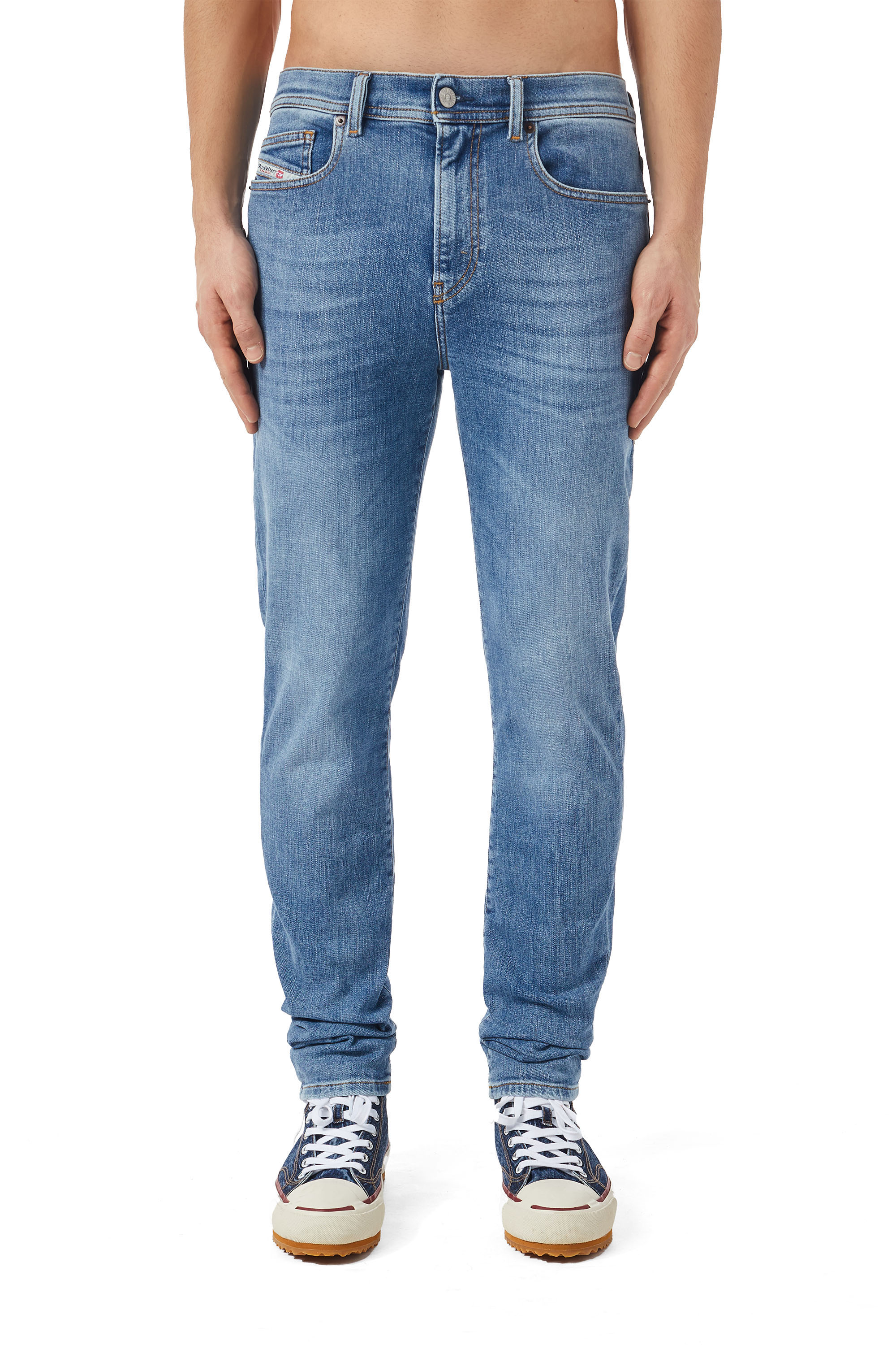 1983 09C01 Skinny Jeans, Bleu moyen - Jeans