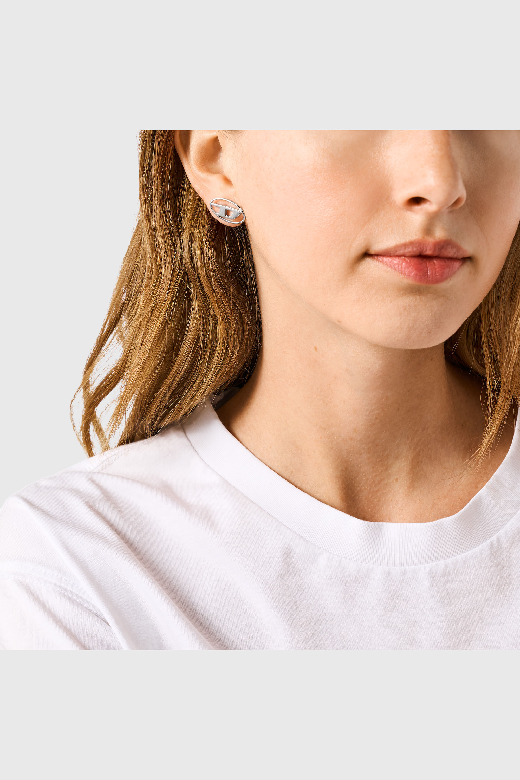 Diesel - DX1502, Boucle d'oreille en acier inoxydable Mixte in Gris argent&eacute; - 3