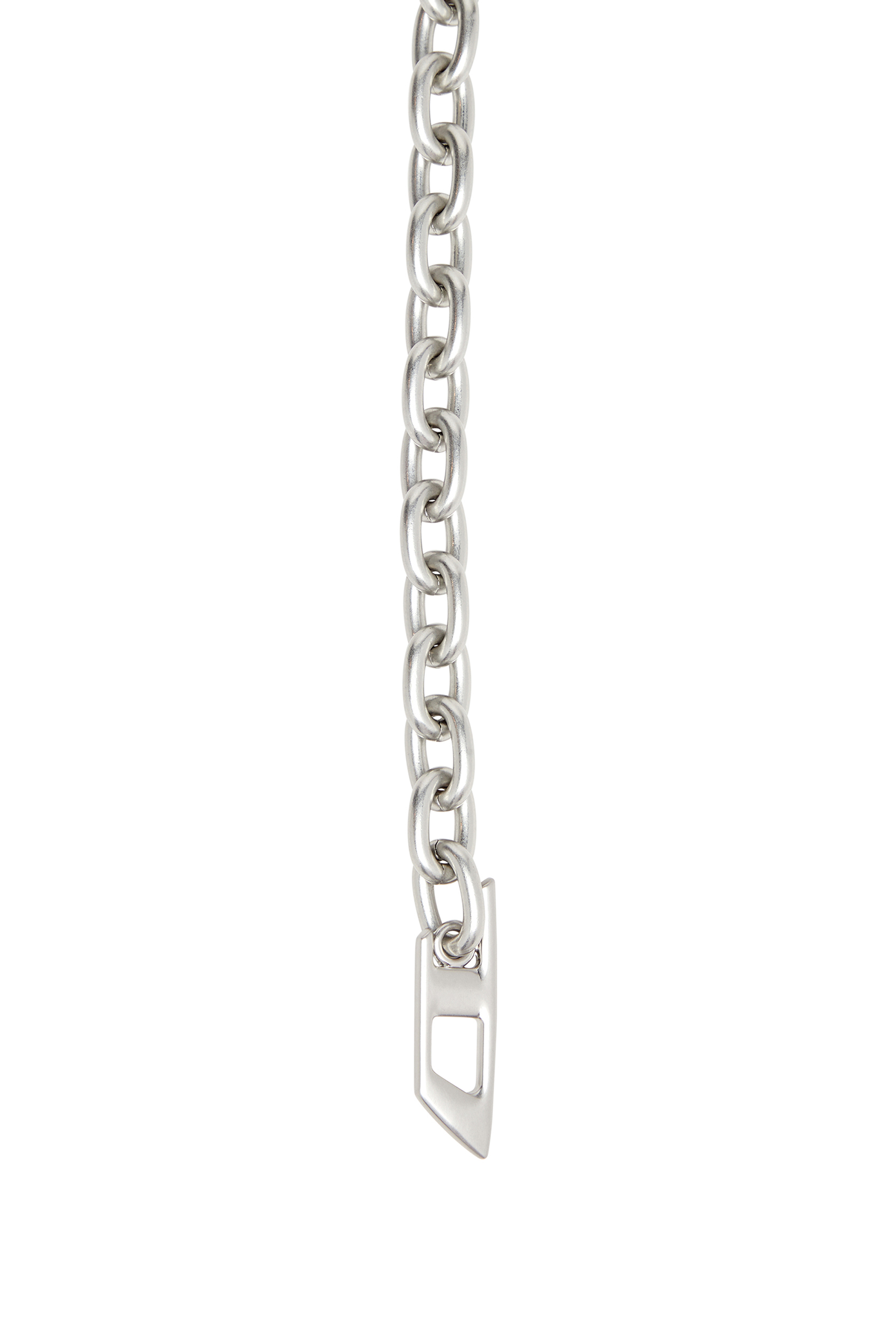 Diesel - B- MULTICHARM CHAIN, Ceinture 1 cm à chaîne avec breloque en cristal Femme in Gris argenté - 2