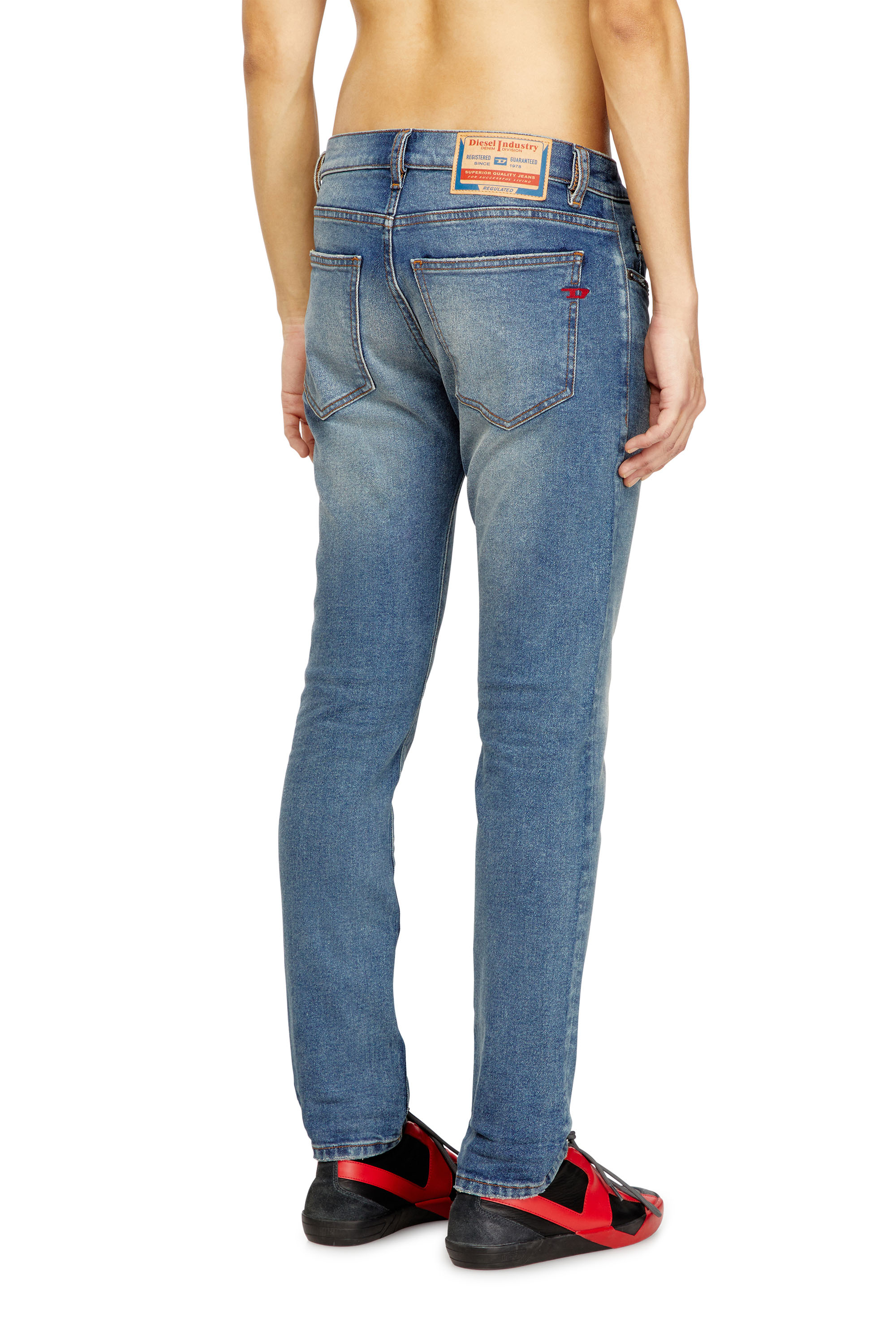 Diesel - Slim Jeans 2019 D-Strukt 0DBEF Homme, Bleu moyen - Image 4