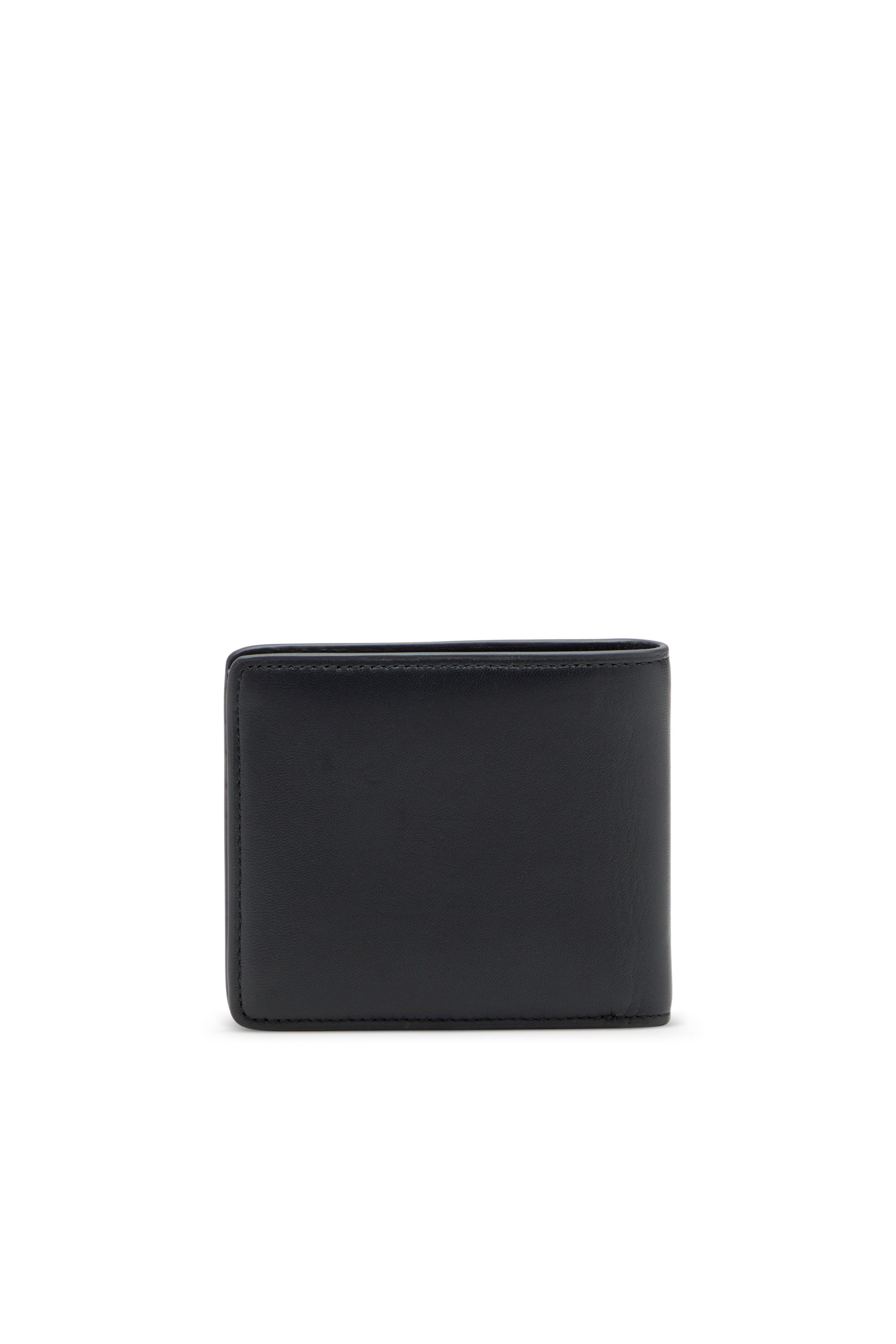 Diesel - BISCOTTO BI FOLD COIN S 3D, Portefeuille à rabats en cuir semi-brillant Homme in Noir - 2