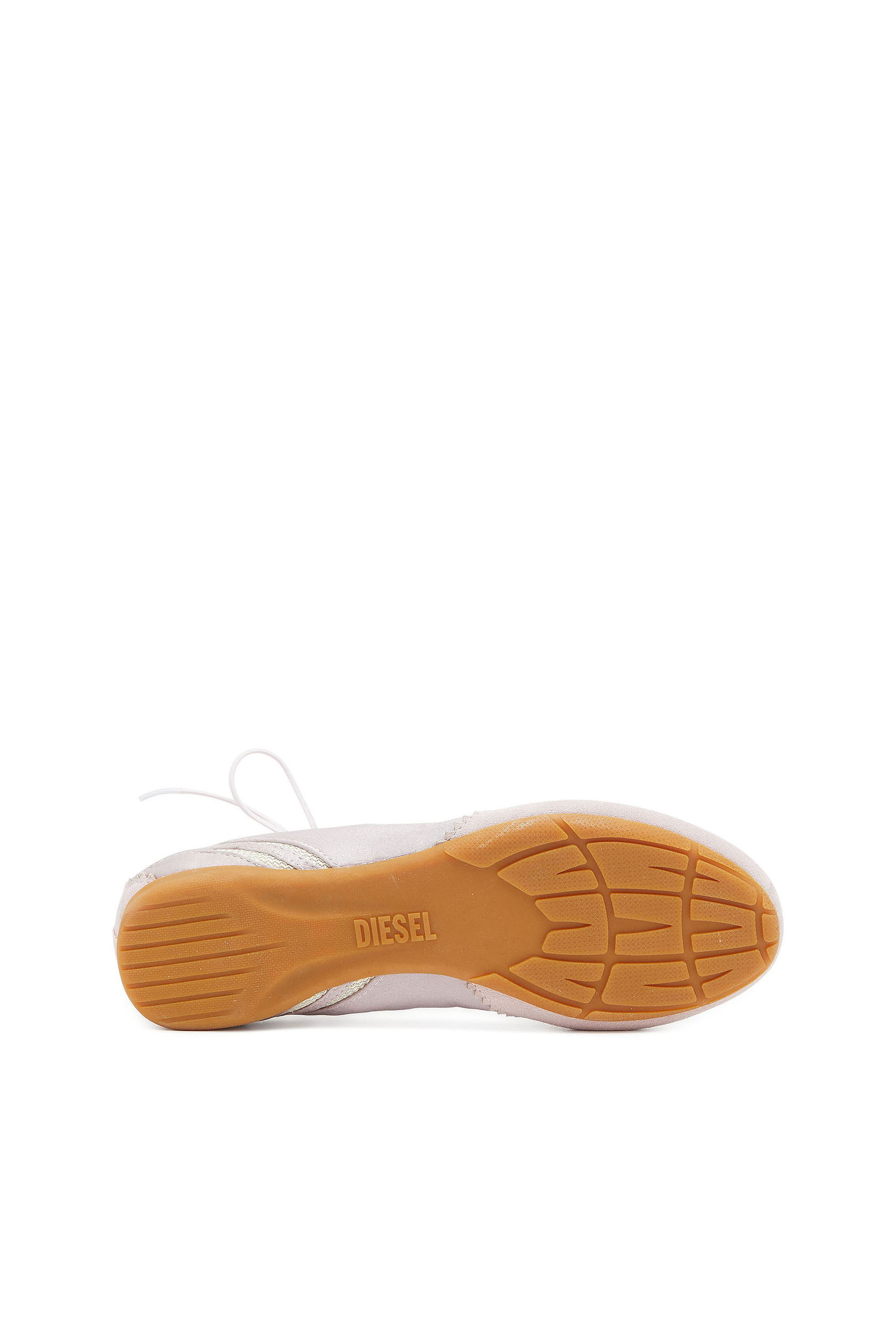 Diesel - D-MILE BALLERINA LACE UP II W, D-Mile - Ballerines &agrave; lacets en cuir et mesh Femme in Rose - 4