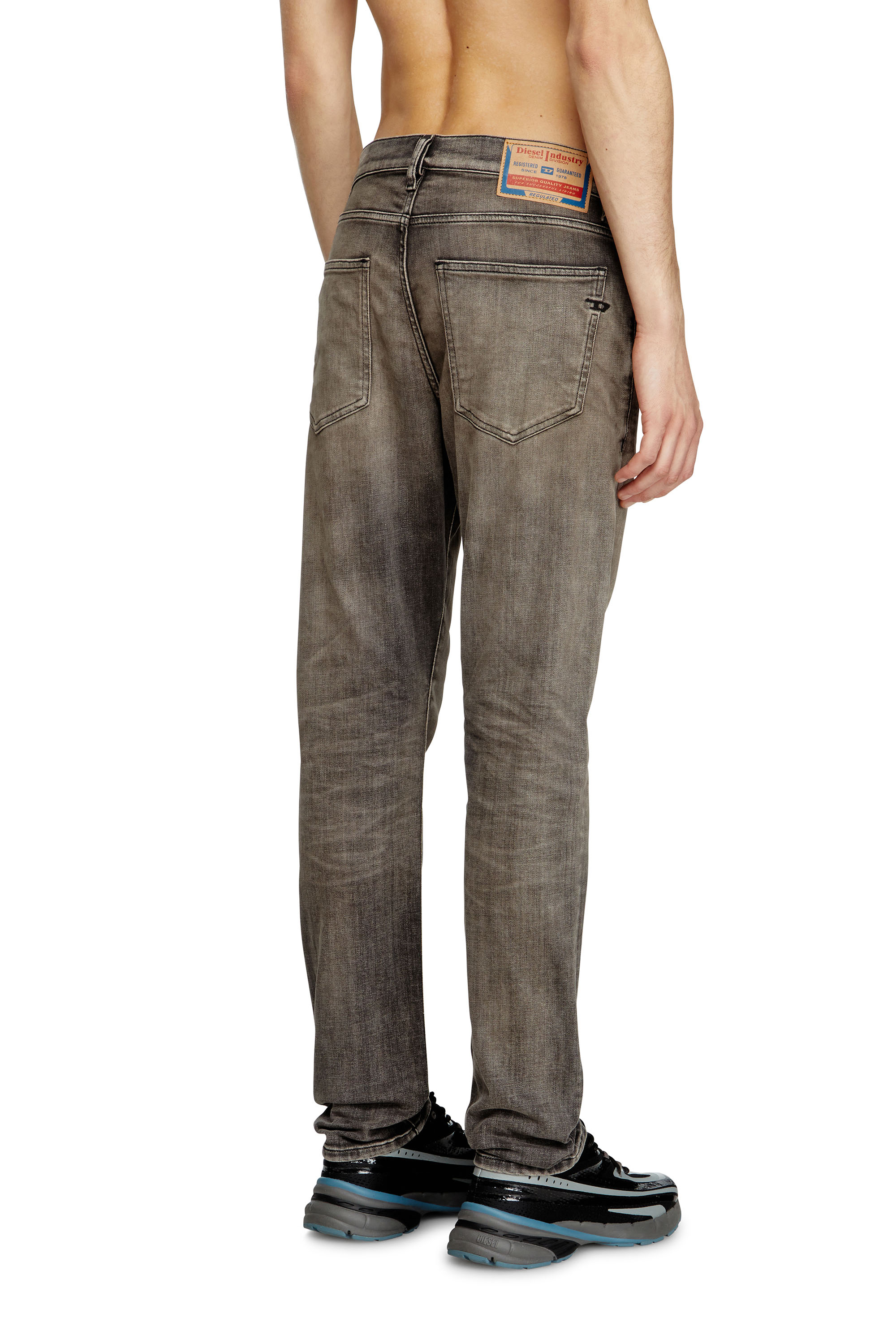 Diesel - Slim Jeans 2019 D-Strukt 09L39 Homme, Gris Clair - Image 4