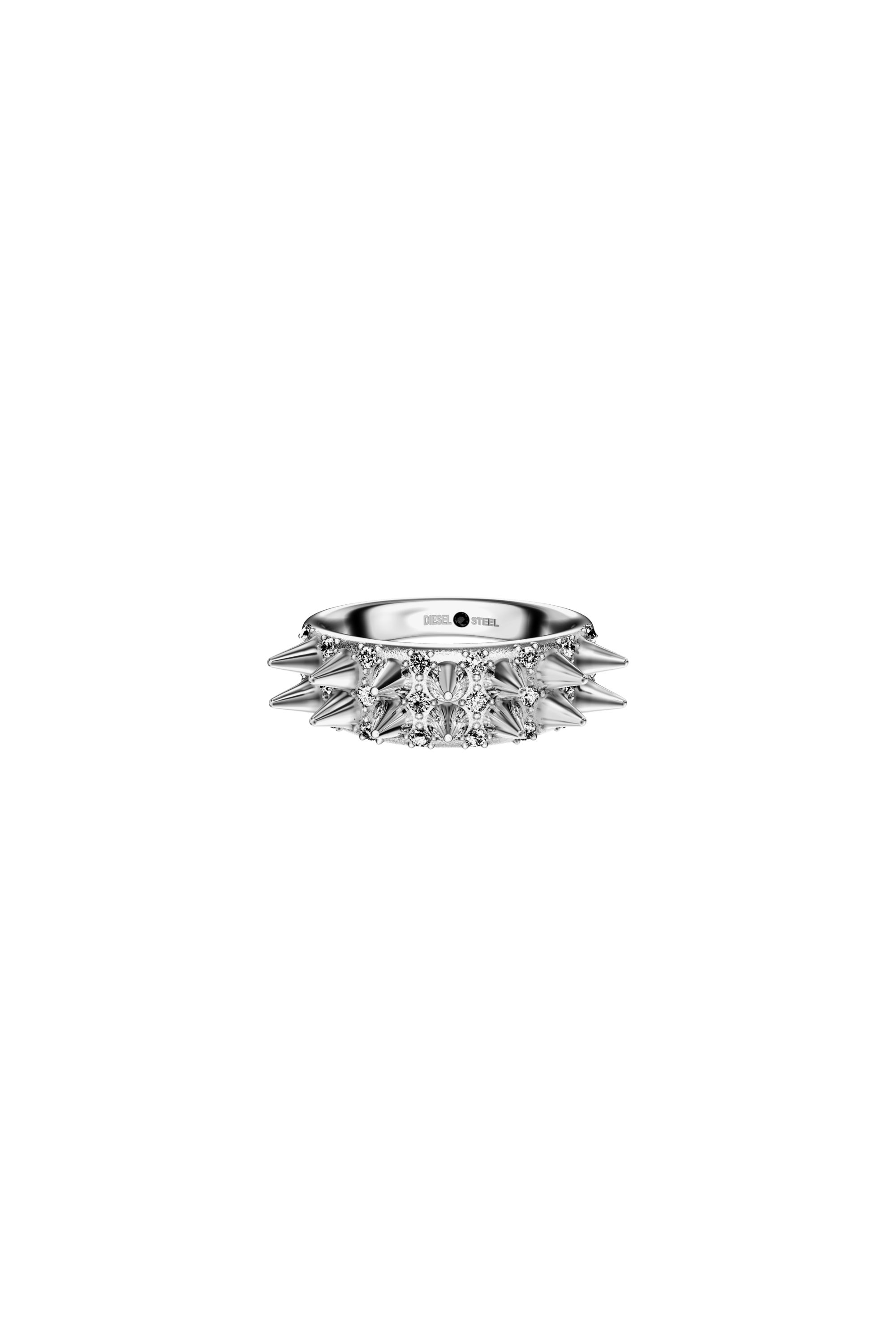 Diesel - DX1723040, Bague bande en acier inoxydable Mixte in Gris argent&eacute; - 2