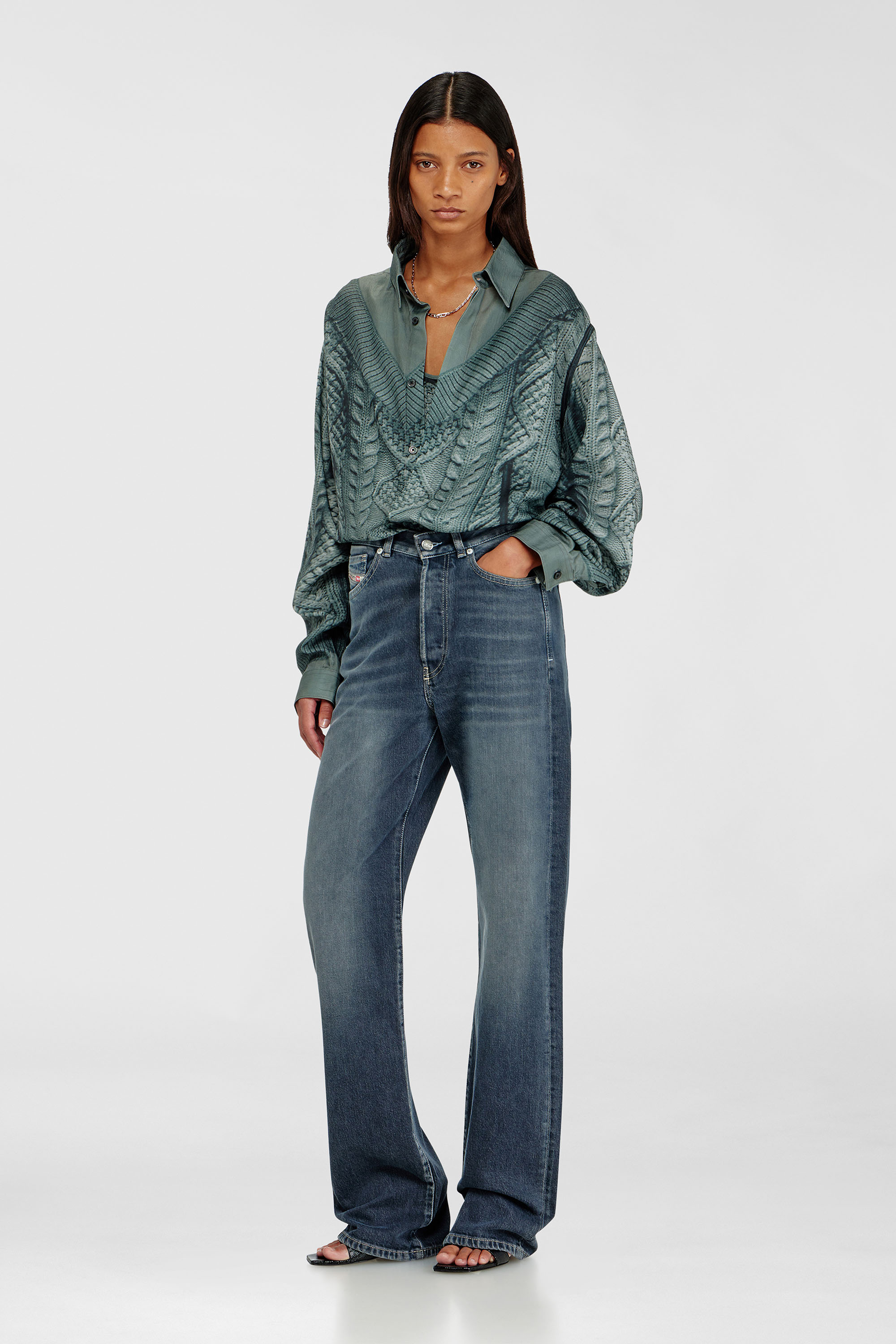 Diesel - Regular Jeans 1971 D-Sent 007EI Femme, Bleu Fonc&eacute; - Image 1