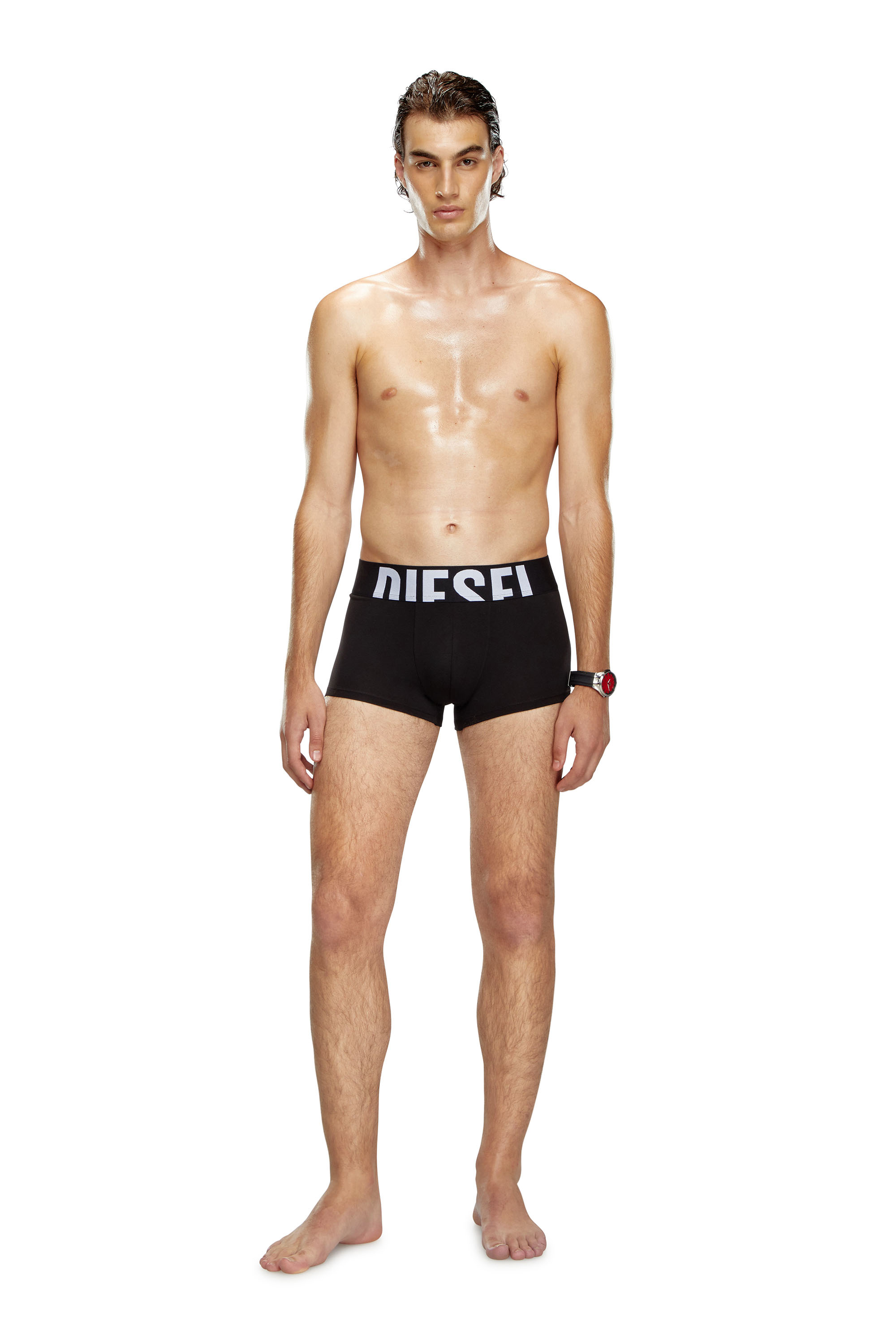 Diesel - UMBX-DAMIENTHREEPACK-5.5EL, Lot de 3 boxers avec cut-off à logo Homme in Noir - 4